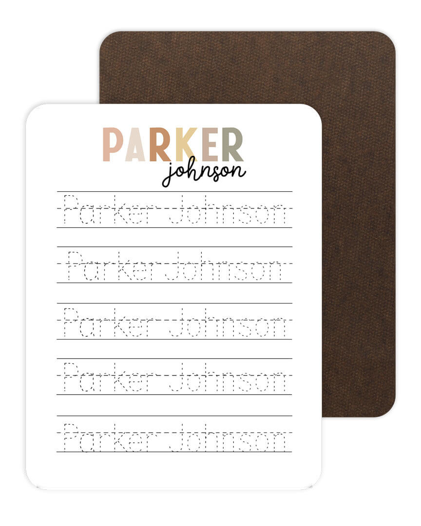  Kids Personalized Whiteboard | Hello My Name Is - Rustic Neutrals、mySite、layawaytickets