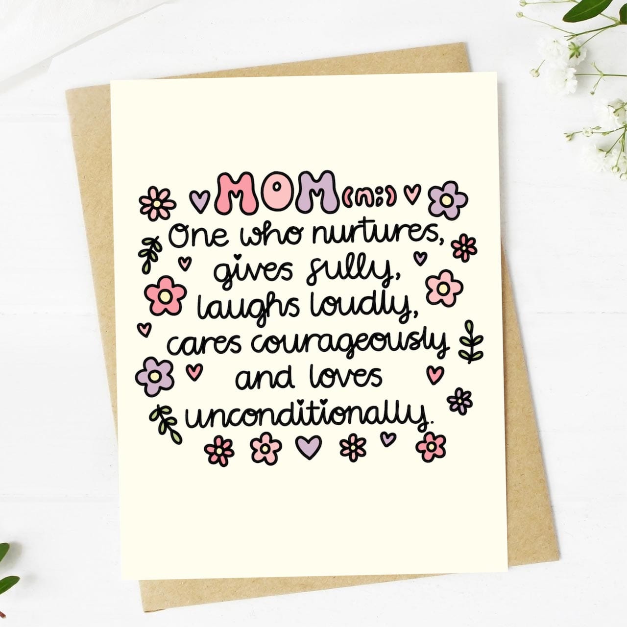  Mom Definition Greeting Card、mySite、ghnorth