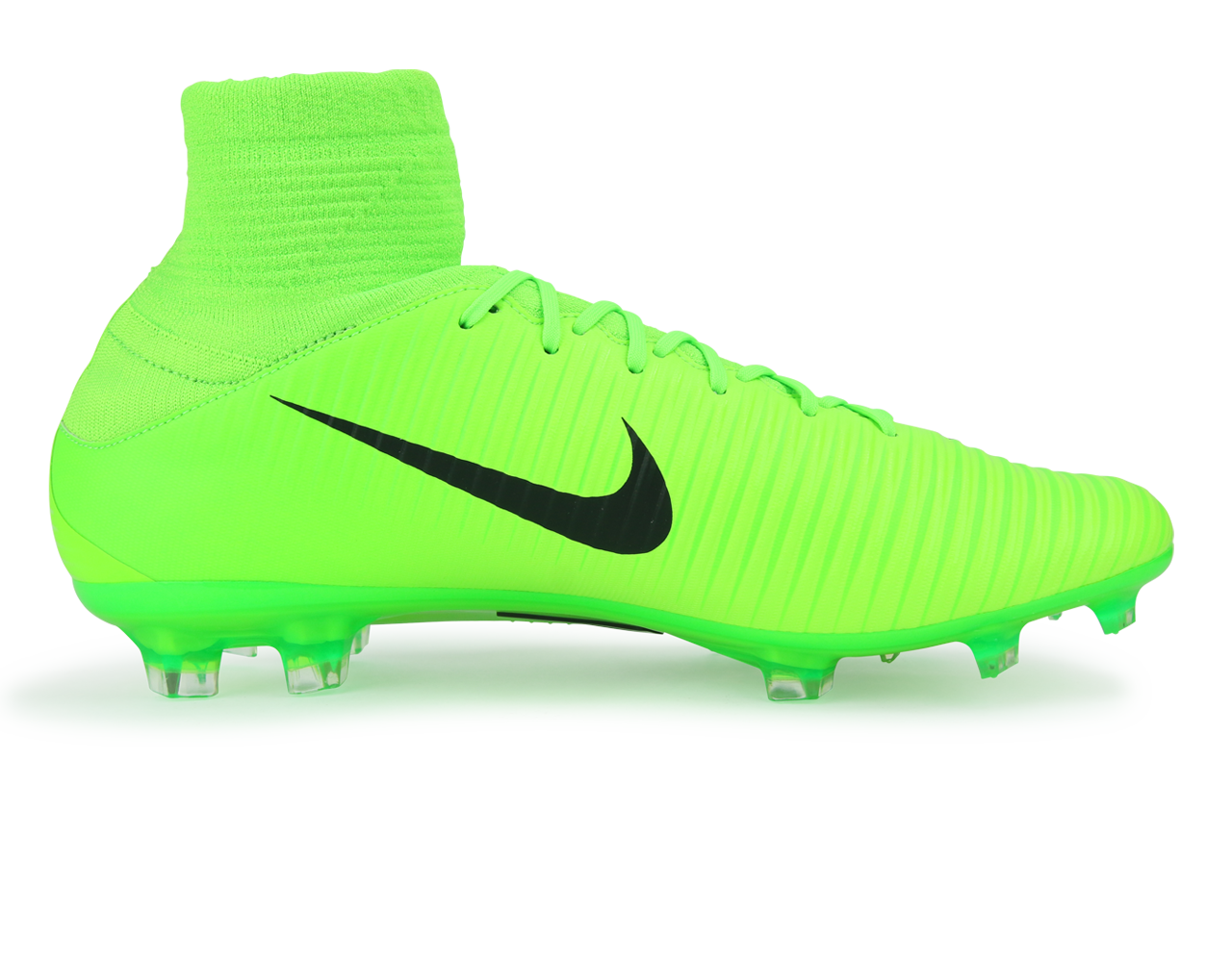 Nike Men's Mercurial Veloce III Dynamic Fit FG Electric Green/Black/Flash Lime、mySite、noshort