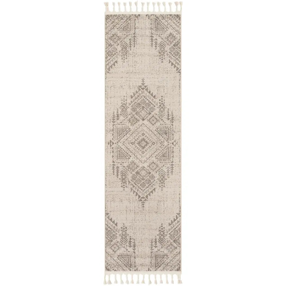 Anette Vintage Distressed Medallion Beige Kilim-Style Rug、mySite、gigharbornorthrealestate