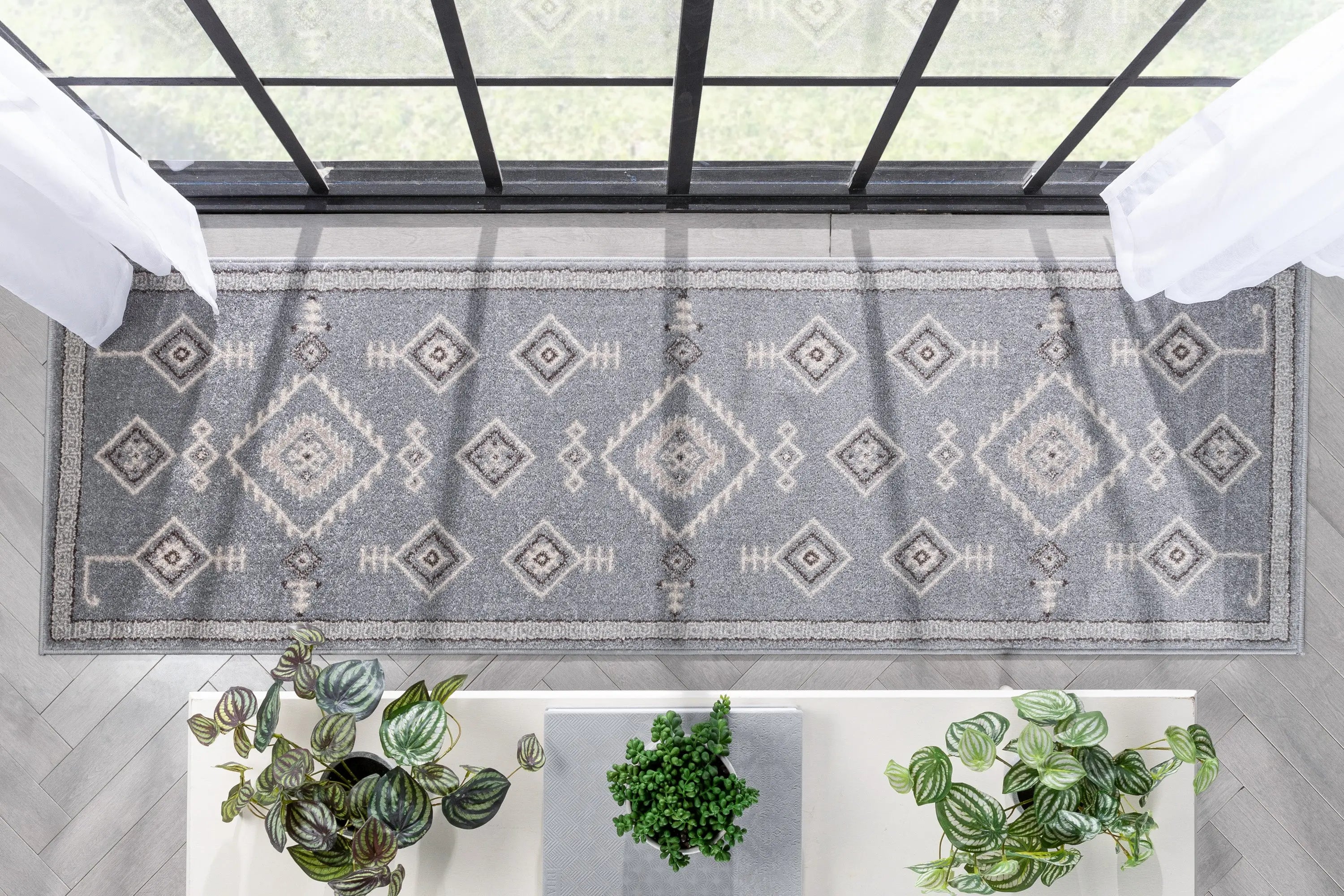 Azra Tribal Medallion Grey Rug、mySite、gigharbornorthrealestate