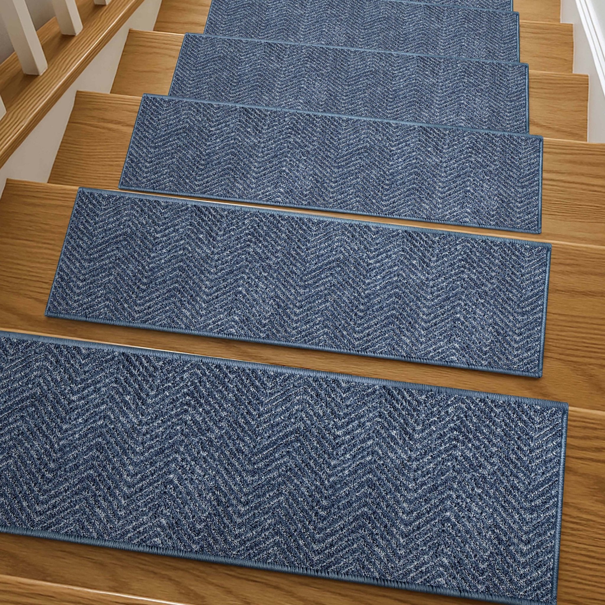 Pompeii Blue Stair Tread Rugs、mySite、gigharbornorthrealestate