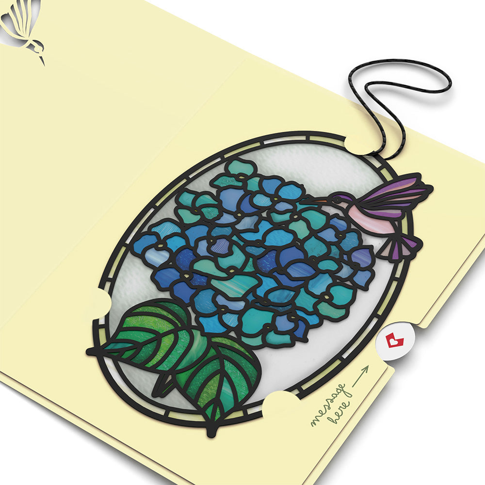 Happy Mother's Day Hydrangeas Suncatcher Card、mySite、solidvoid