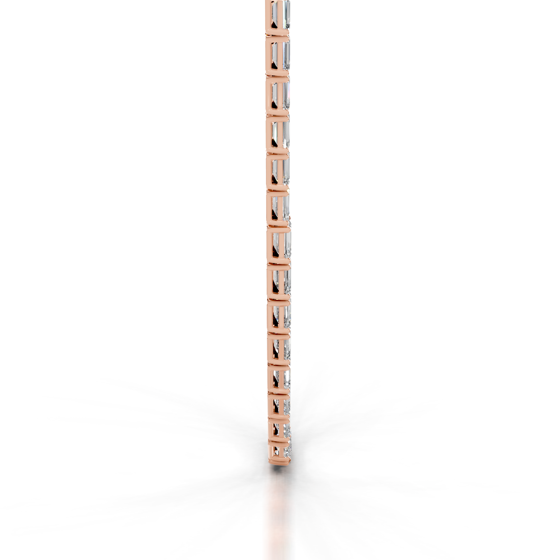 Athena Diamond Tennis Collier (15 Carat) -14K Rose Gold、mySite、hinf8tx79