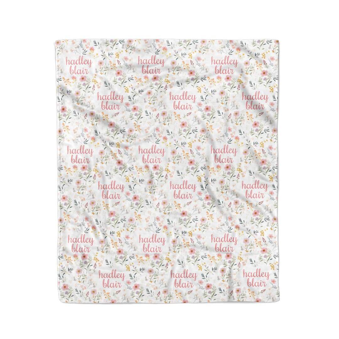  Winnie's Wildflowers Personalized Kids Blanket、mySite、layawaytickets