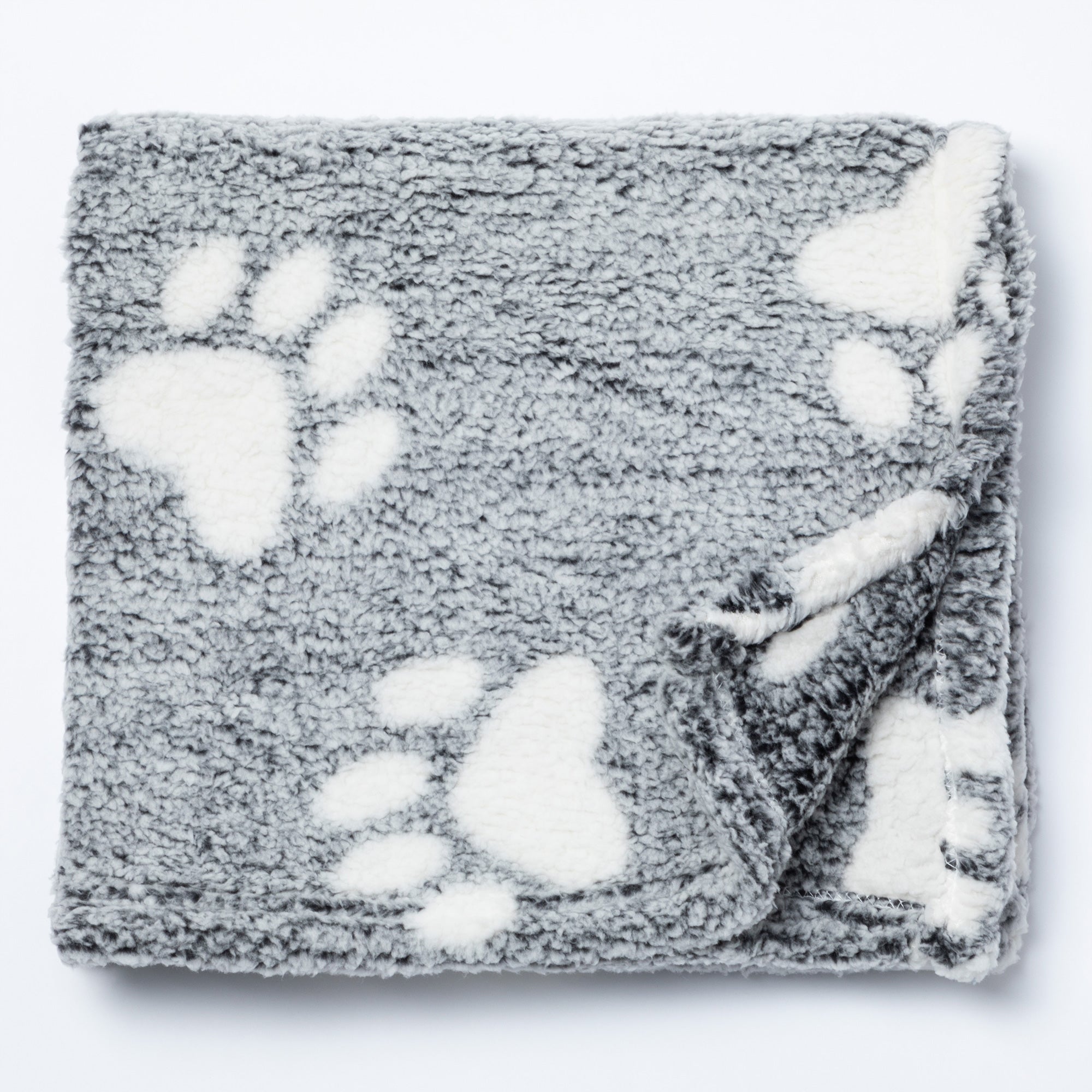 Paws I Love You Plush Sherpa Fleece Pet Blanket、mySite、camillekostekn