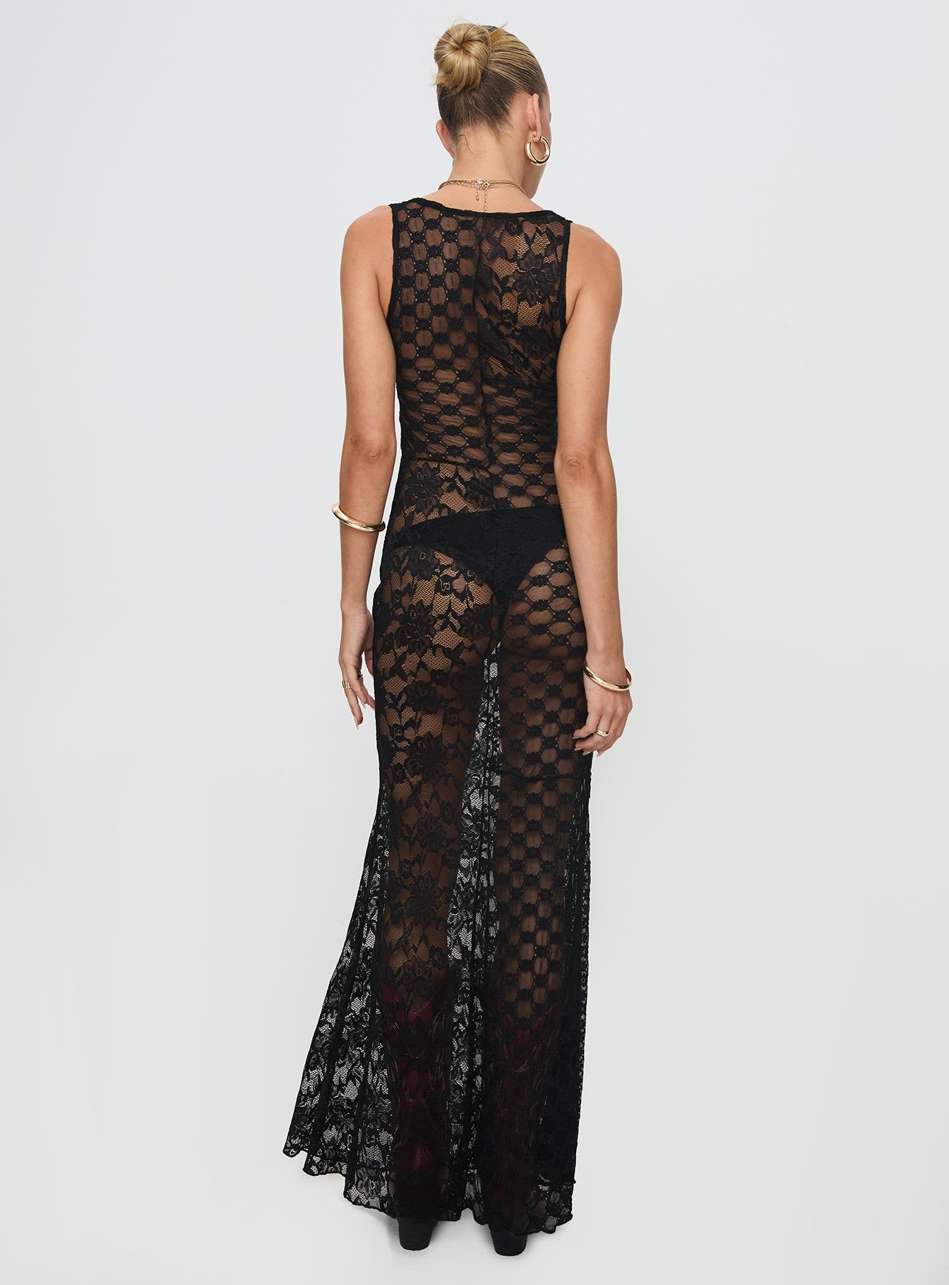 Zhara Lace Dress Black、mySite、solidvoid
