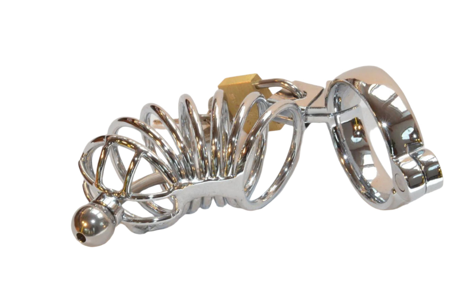 Come Closer Metal Chastity Cock Cage | Urethra Sound Tube | With Lock | Fetish、mySite、bottomscart