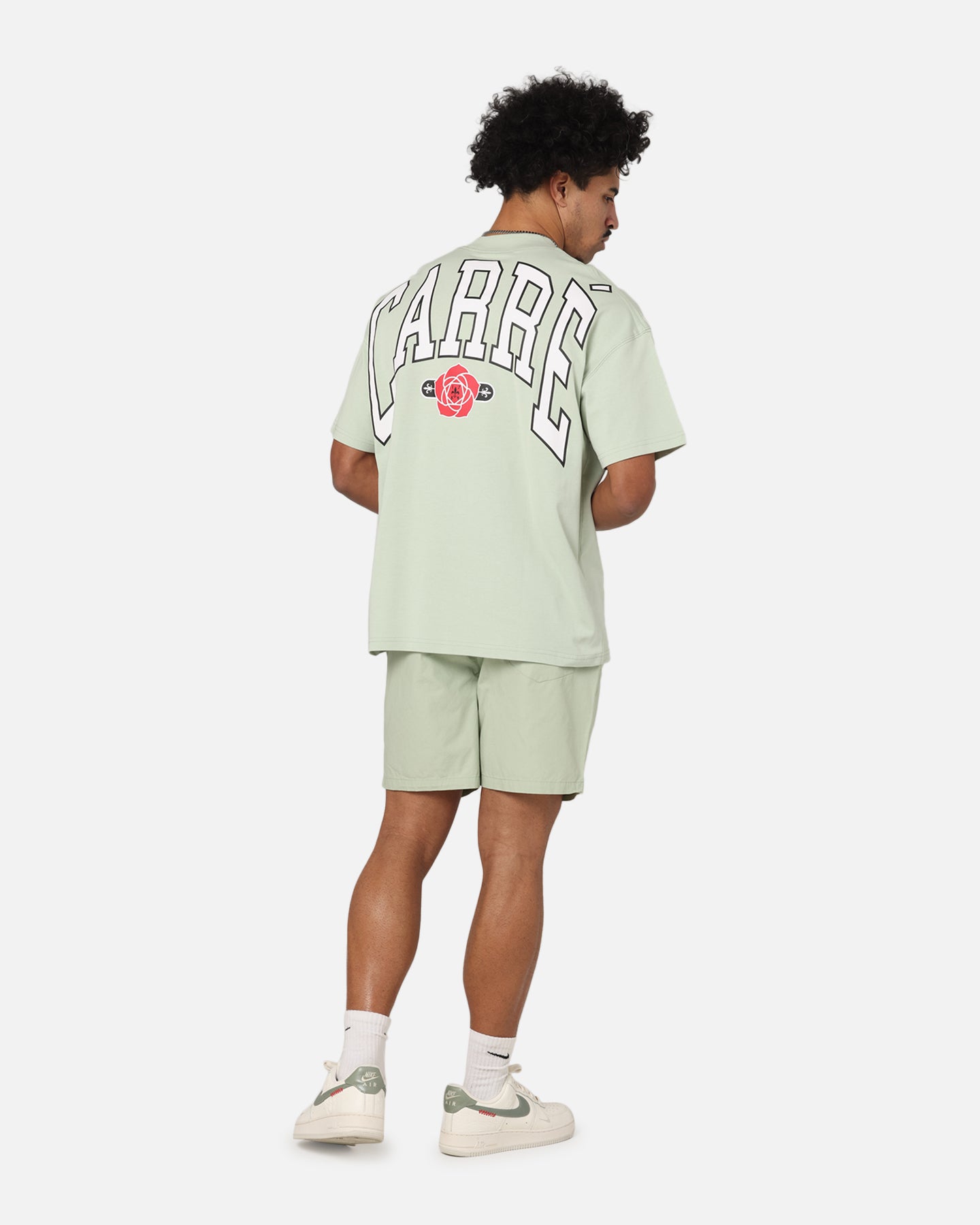 Carre Rose Oversized T-Shirt Sage、mySite、zt4zffjzw