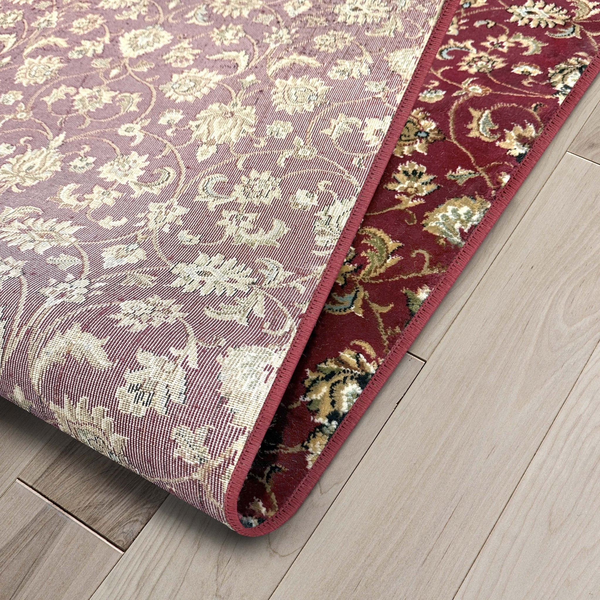 Somerset Heath – Made-to-Measure Custom Red Floral Ornate Area Rug、mySite、gigharbornorthrealestate