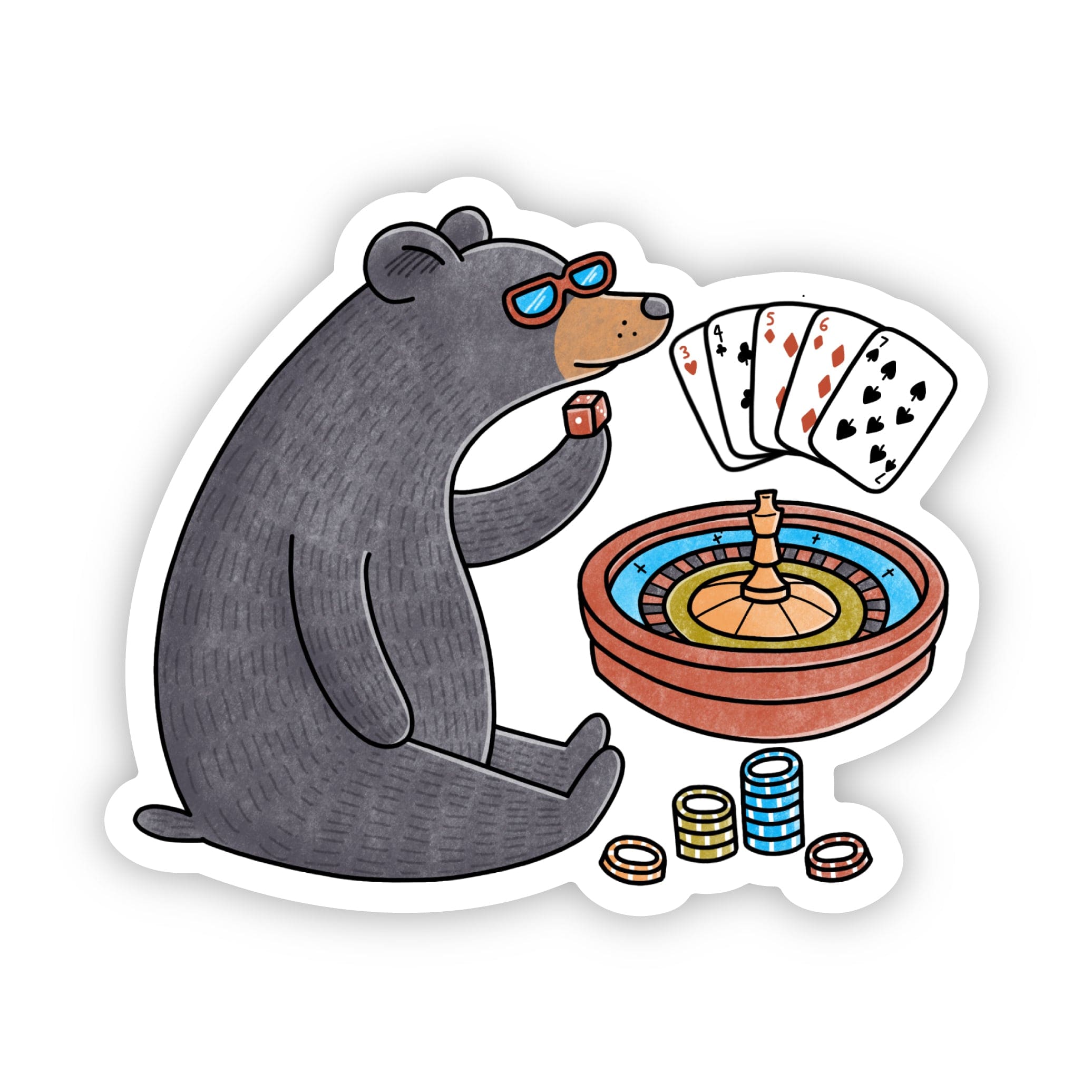  Casino Bear Nevada Sticker、mySite、ghnorth