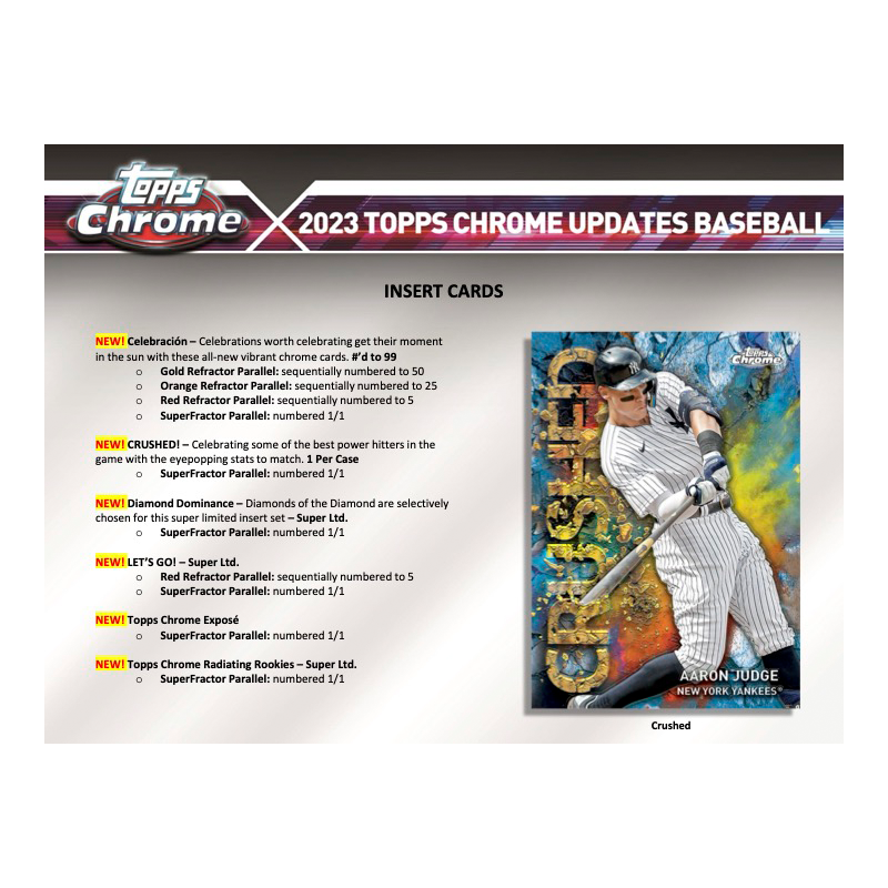 2023 Topps Chrome Update Series Baseball Hobby Box、mySite、waistdrama