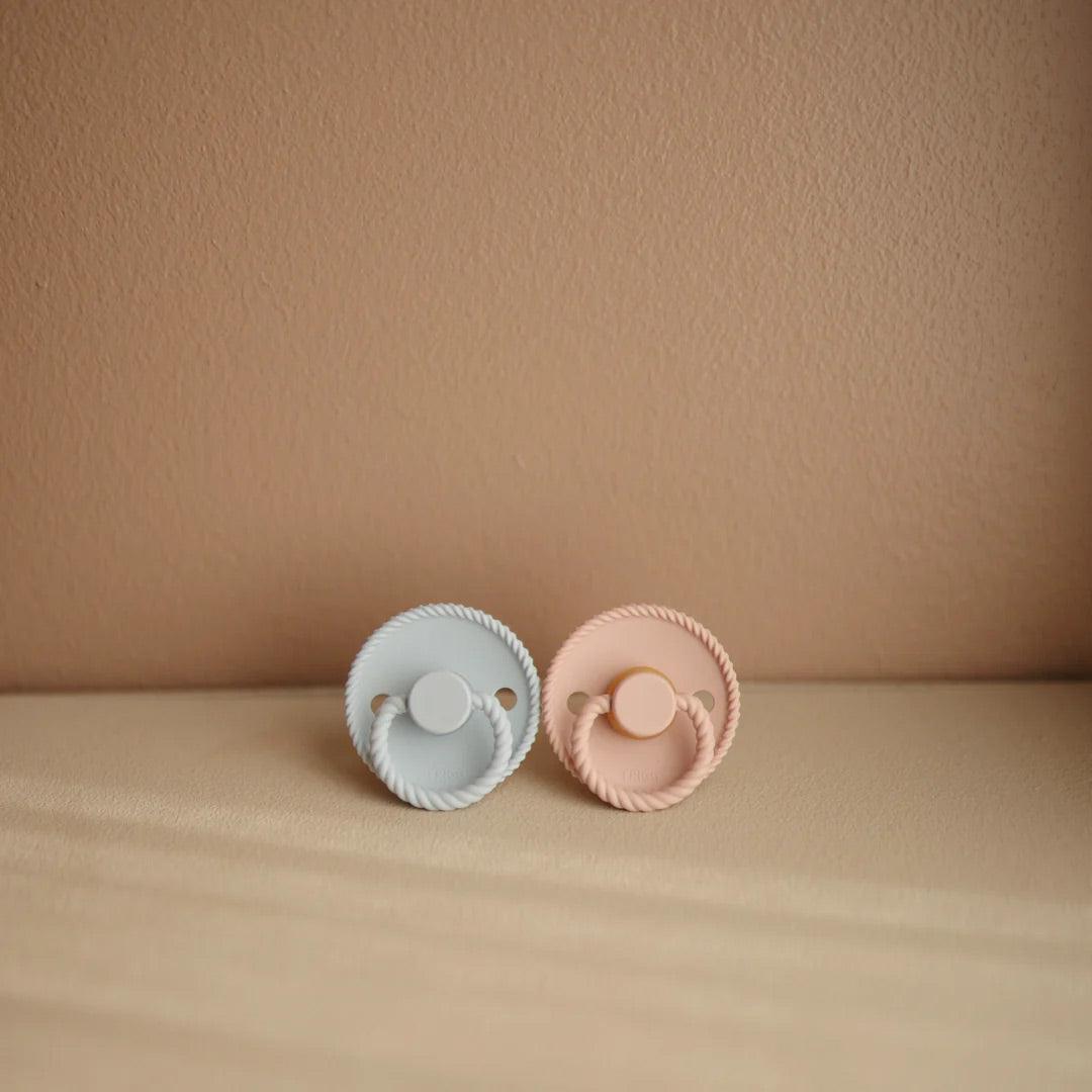 FRIGG Rope Latex Pacifier - 2 Pack - Ocean View - Powder Blue、mySite、merchandisen