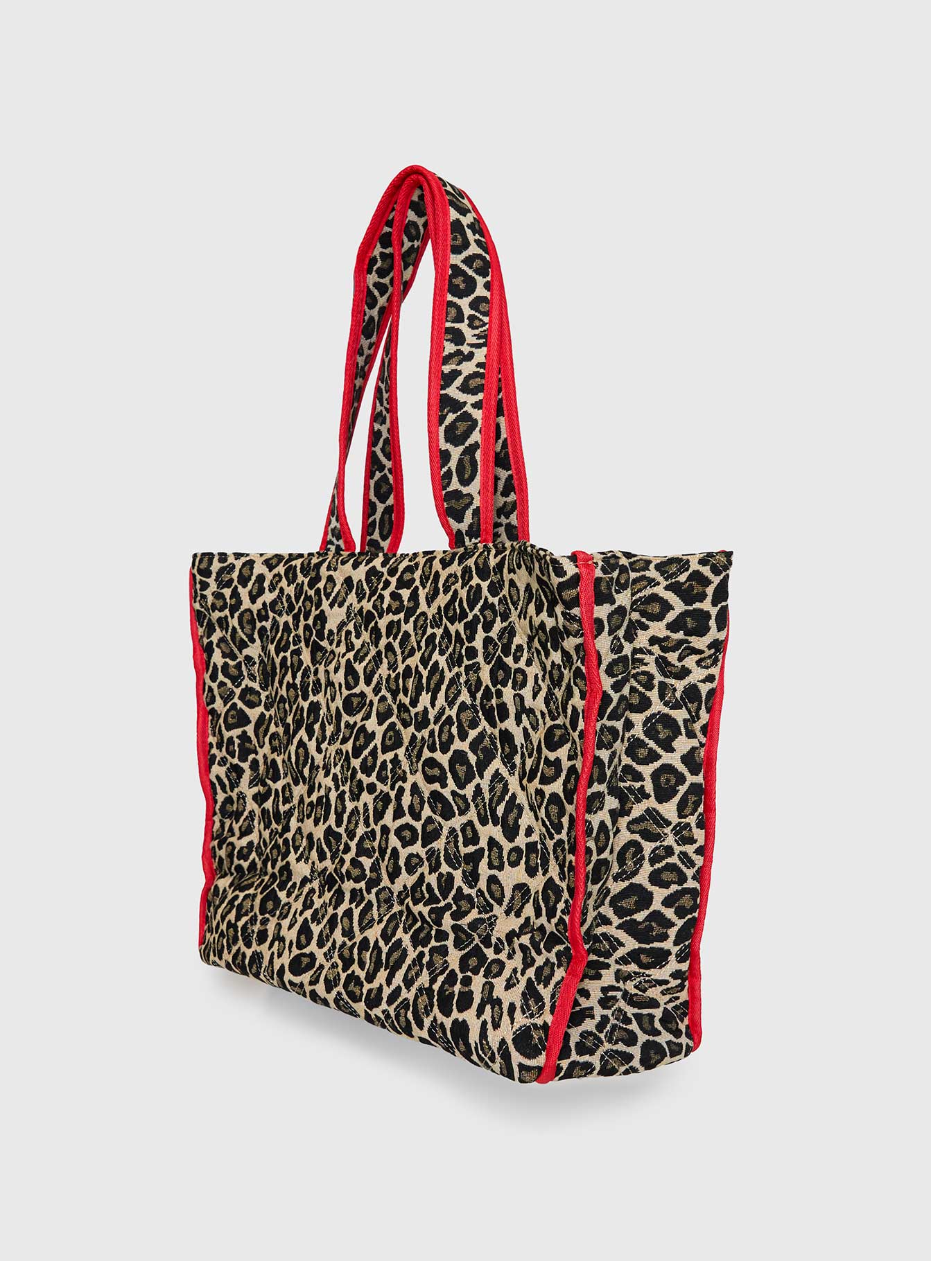 Jovie Tote Bag Leopard / Red、mySite、solidvoid