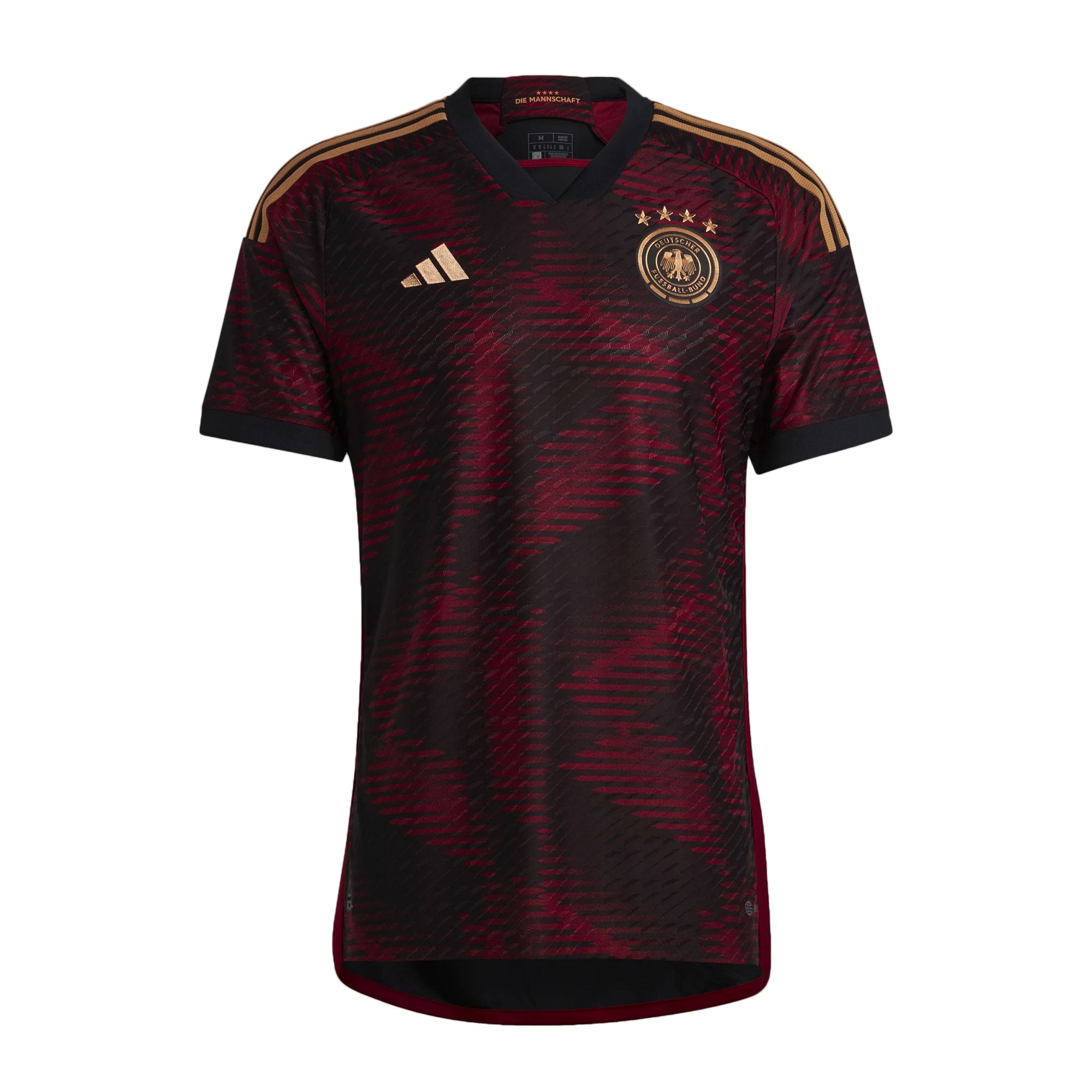 adidas Men's Germany 2022/23 Authentic Away Jersey Black/Burgundy、mySite、bottomscart