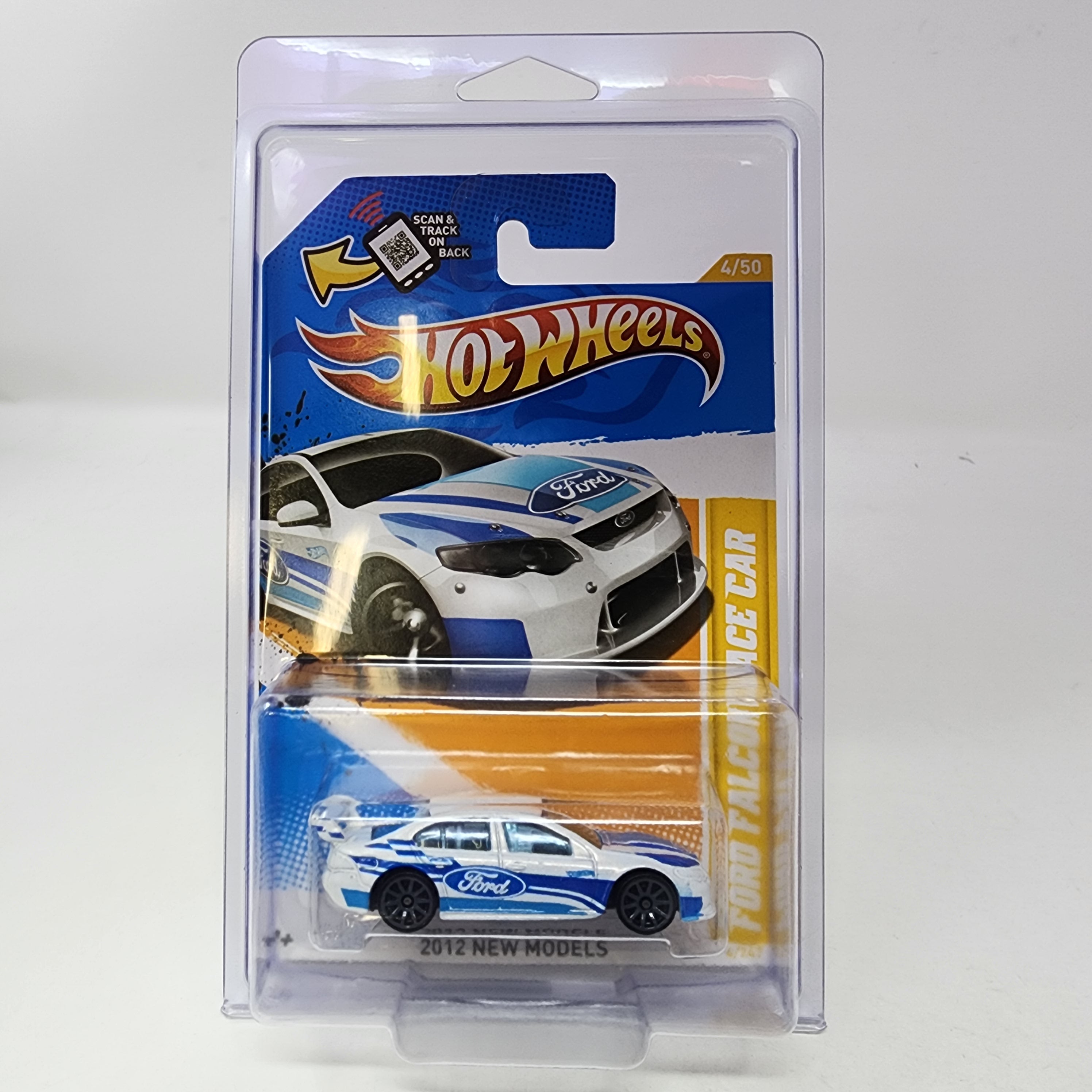 Ford Falcon Race Car #4 * White * Hot Wheels 2012、mySite、hgirdovlk