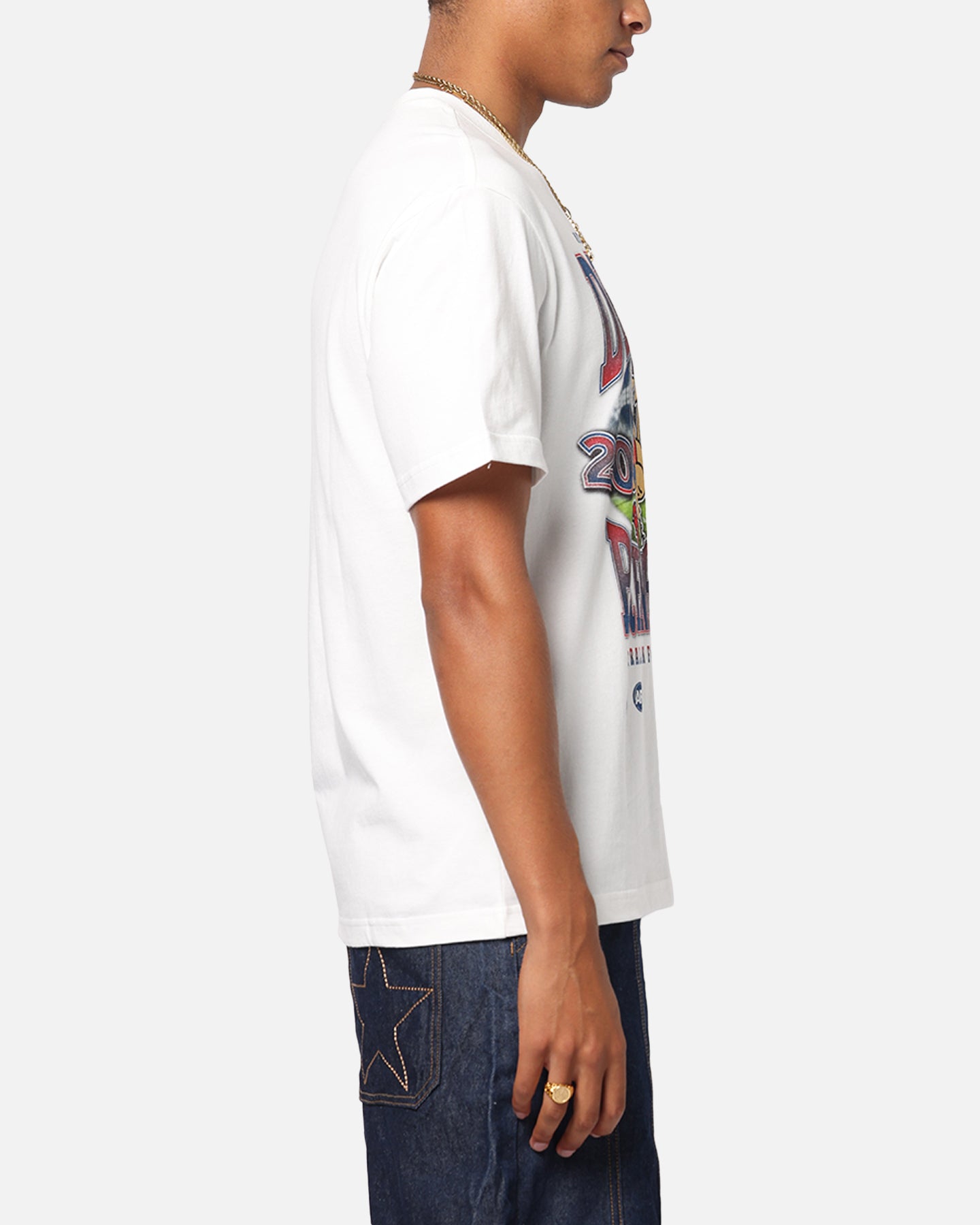 Mitchell & Ness Melbourne Demons Mascot T-Shirt Vintage White、mySite、zt4zffjzw