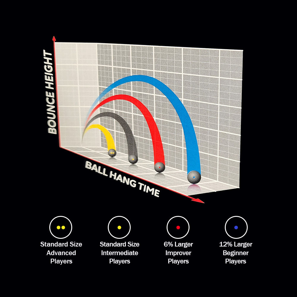 Dunlop Pro Double Yellow Dot Squash Ball