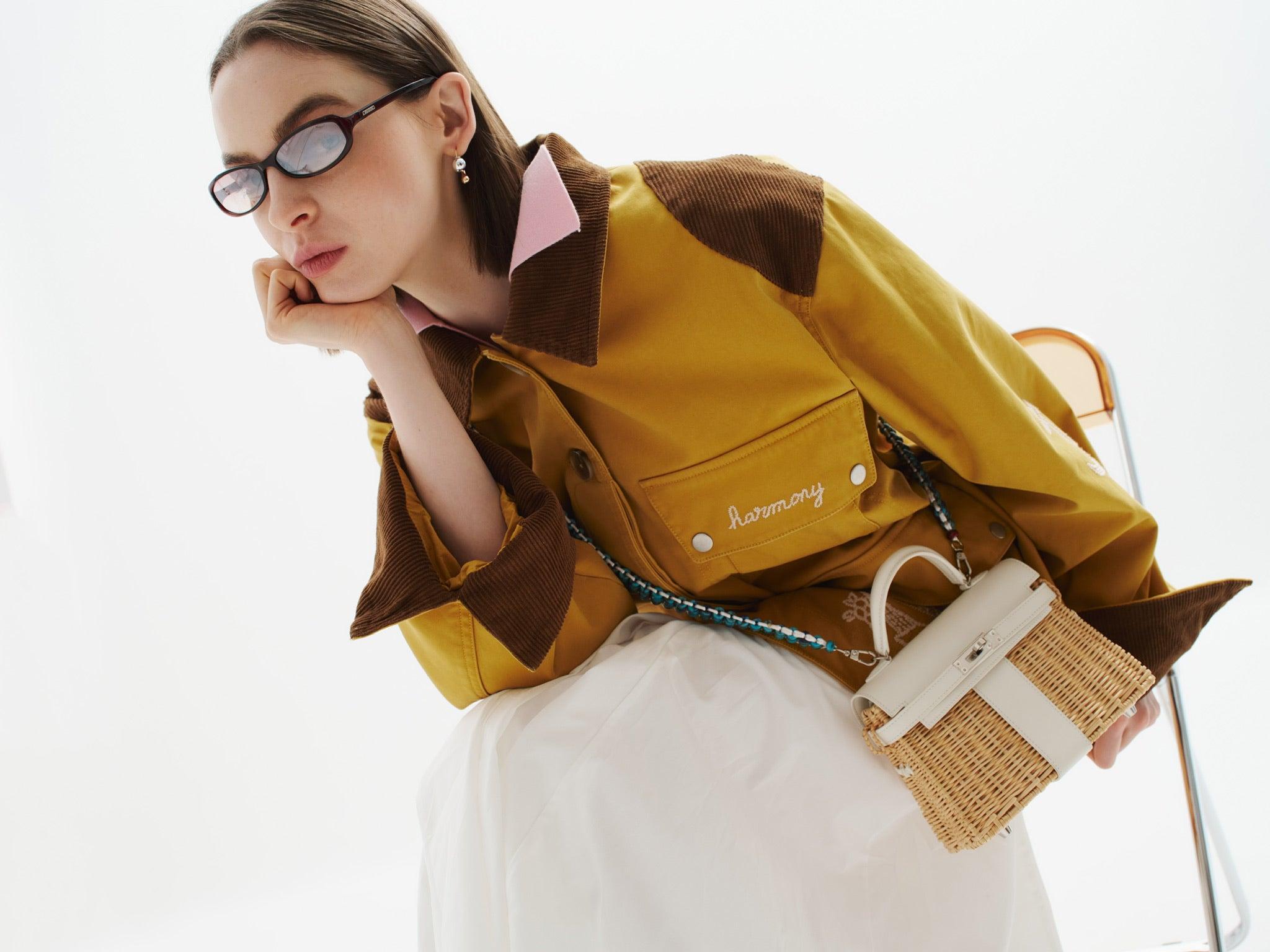 Hermès Kelly 20 Mini Picnic White, Swift & Osier Wicker Palladium Hardware、mySite、garminoutage.com