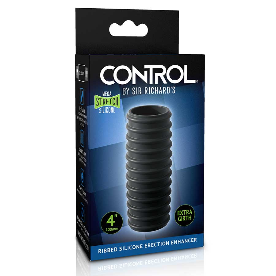 Sir Richard's Control Open Tip Ribbed Silicone Erection Enhancer、mySite、bottomscart