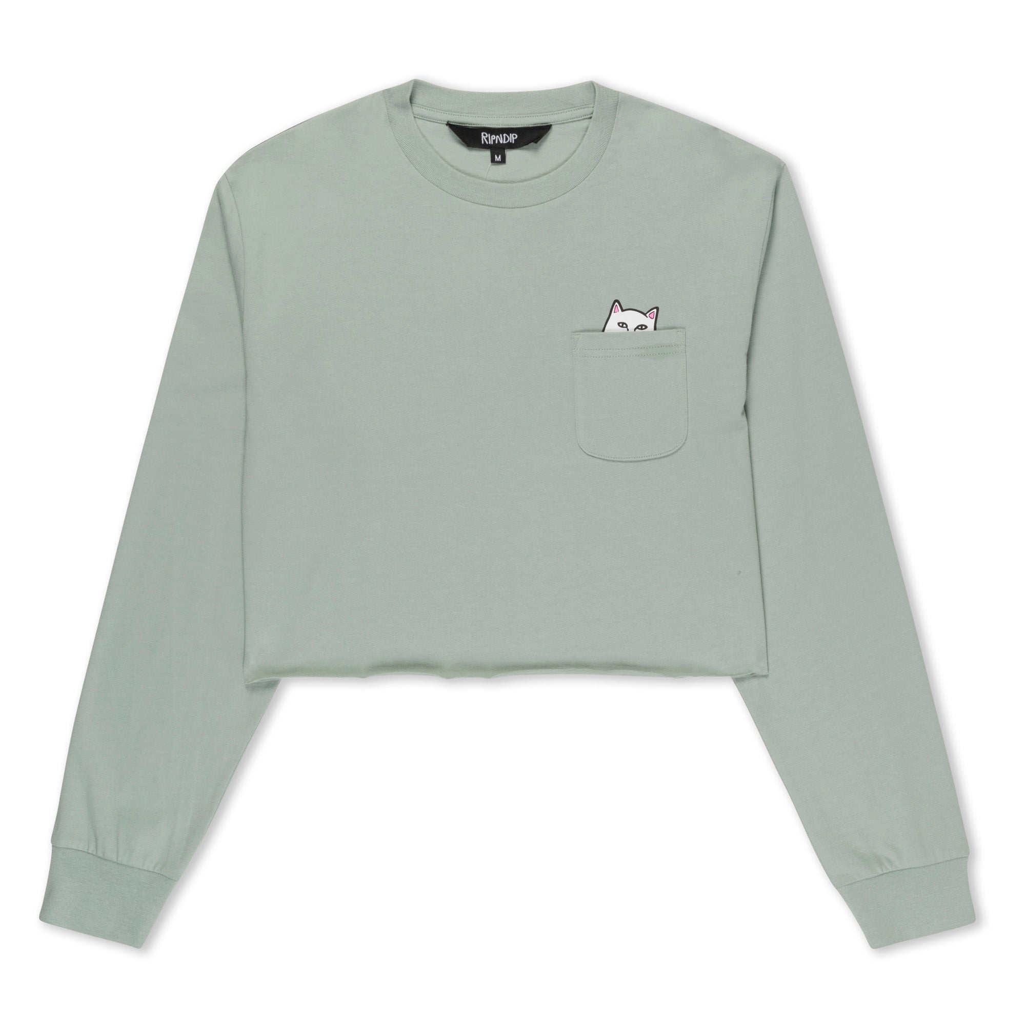  Lord Nermal Cropped Long Sleeve Pocket Tee (Sage Grey)、mySite、merchandisen