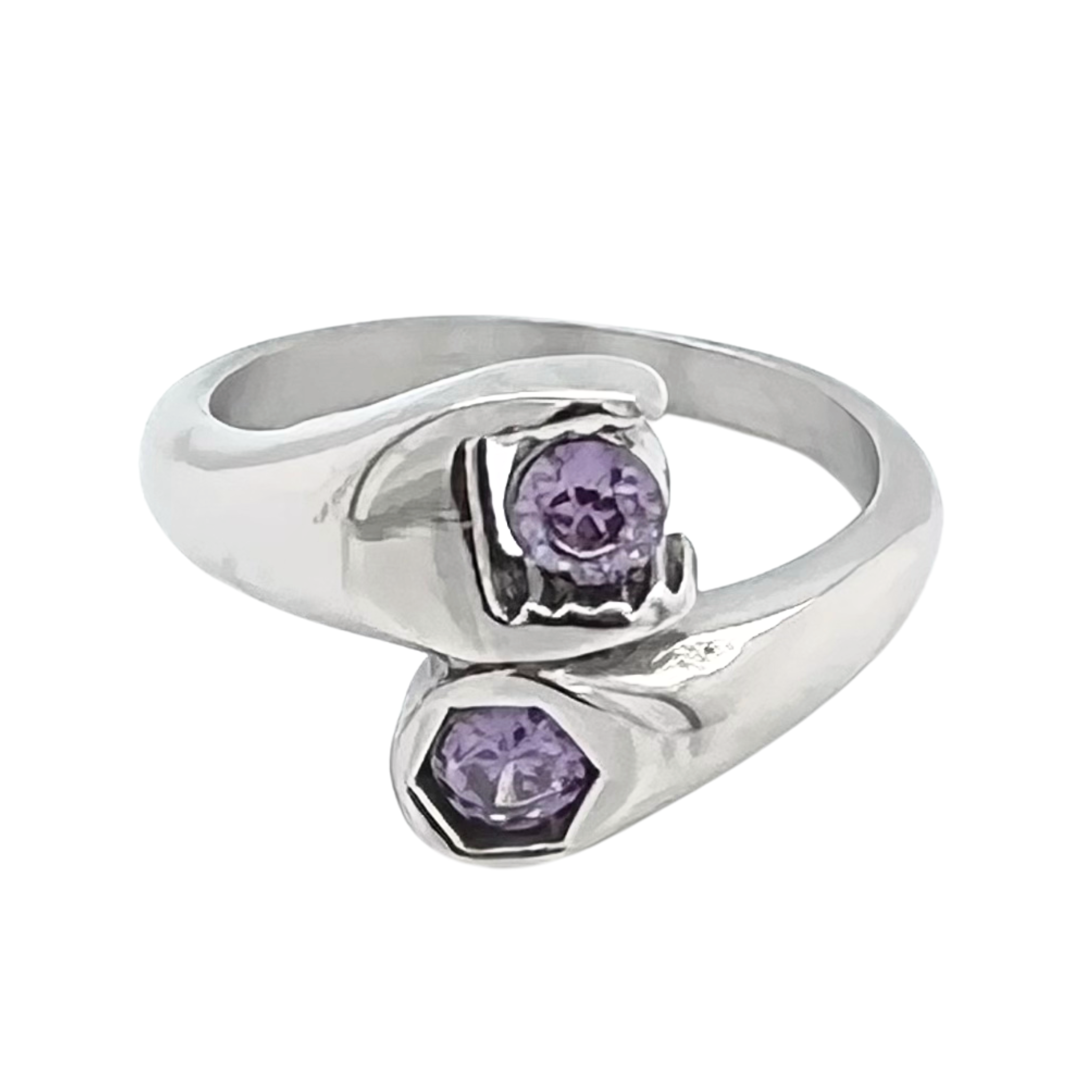 CZ Wrench Polished Stainless Steel Ring / SCR3075、mySite、dreamappss