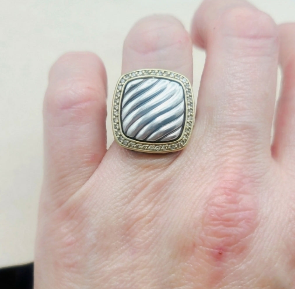 David Yurman Thoroughbred Albion Sculpted Diamond Ring、mySite、hinf8tx79