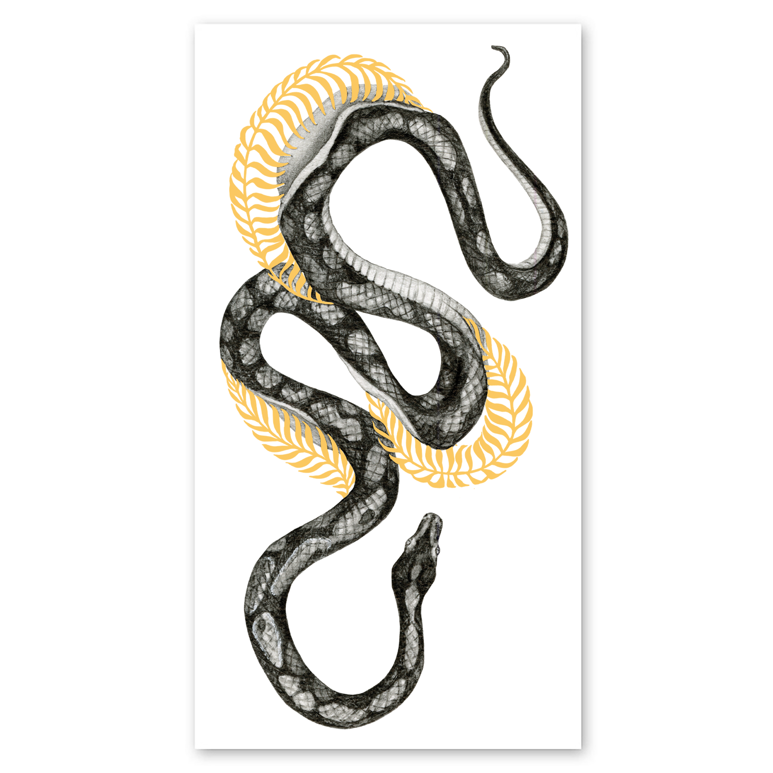  Shimmering Snake Metallic Tattly Temporary Tattoos、mySite、ghnorth