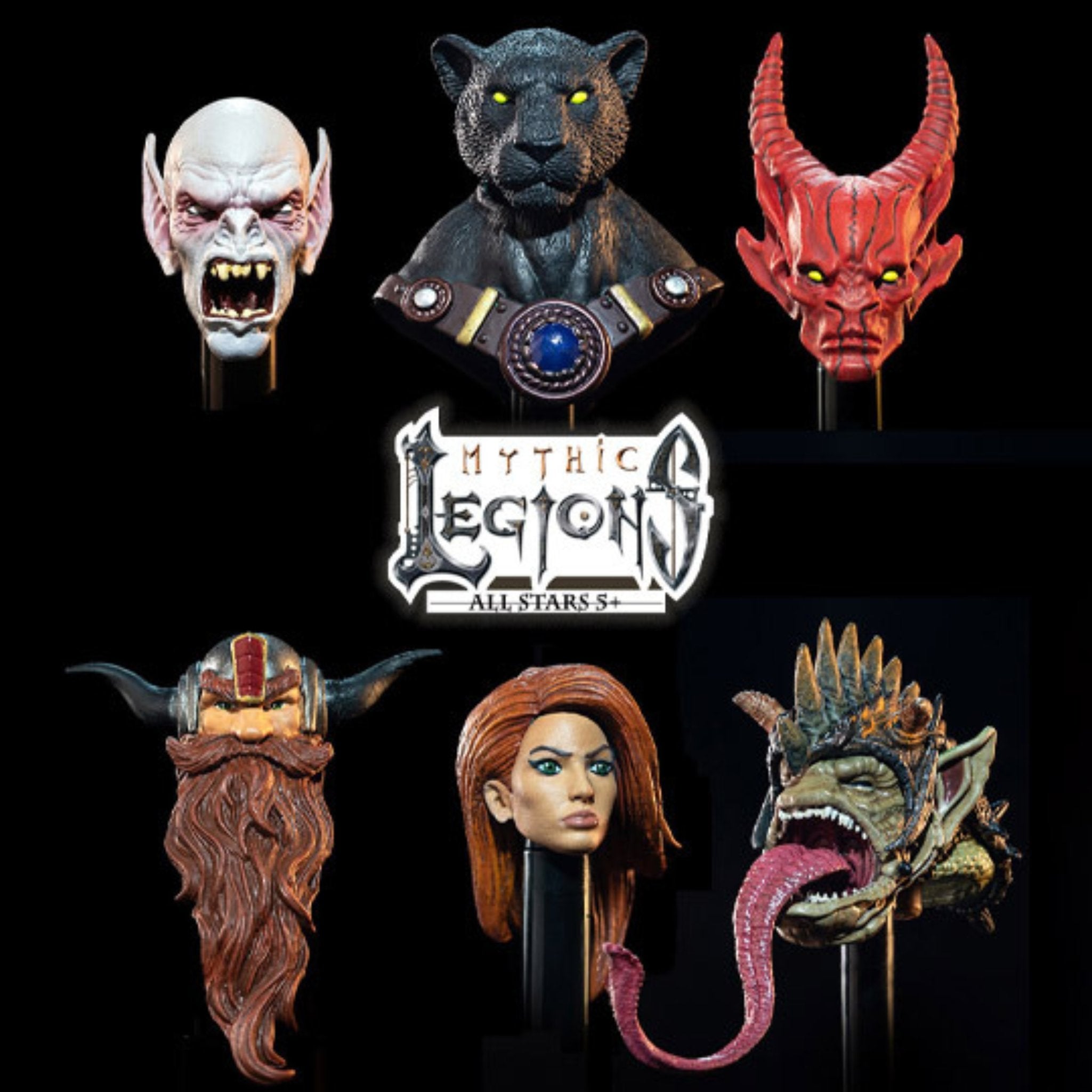 Mythic Legions All-Stars All-Stars Heads Pack 1、mySite、hgirdovlk