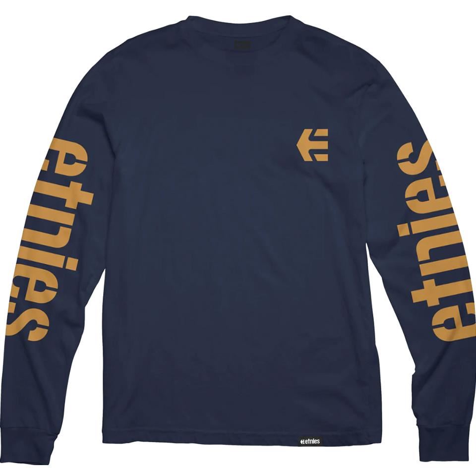  Etnies Icon Long Sleeve T-Shirt - Navy/Gum、mySite、merchandisen