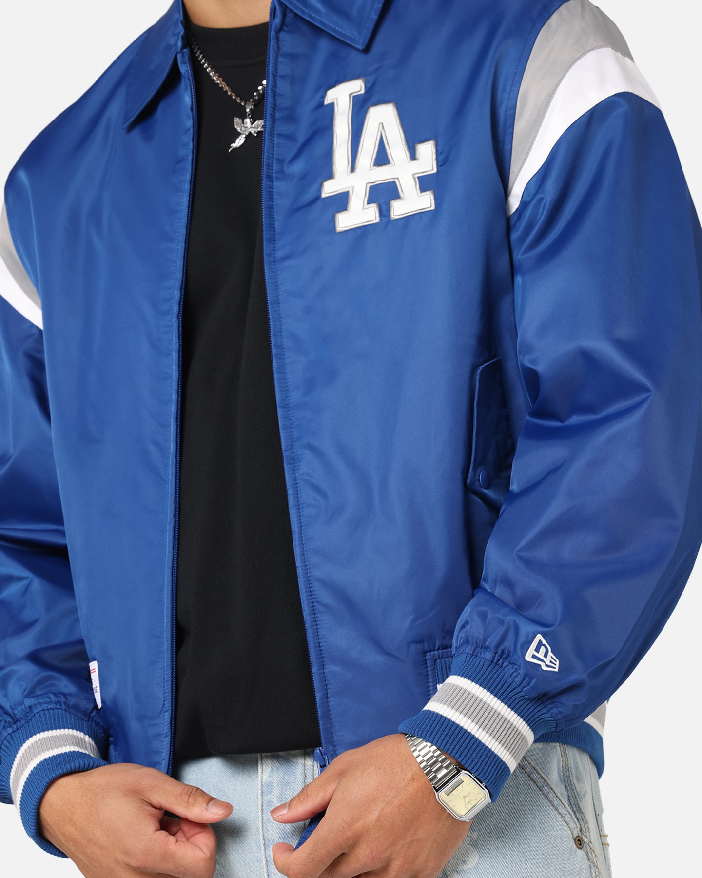 New Era Los Angeles Dodgers MLB Retro Stadium Jacket Blue、mySite、zt4zffjzw