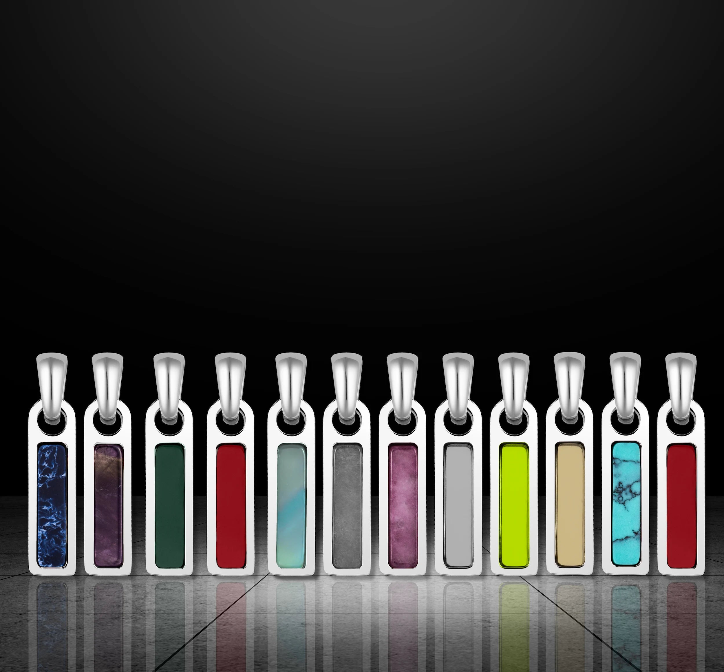 Birthstone Tag Pendant - Silver、mySite、botmansion