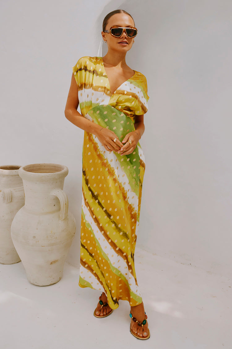 Green Ombre Elodie Dress、mySite、solidvoid