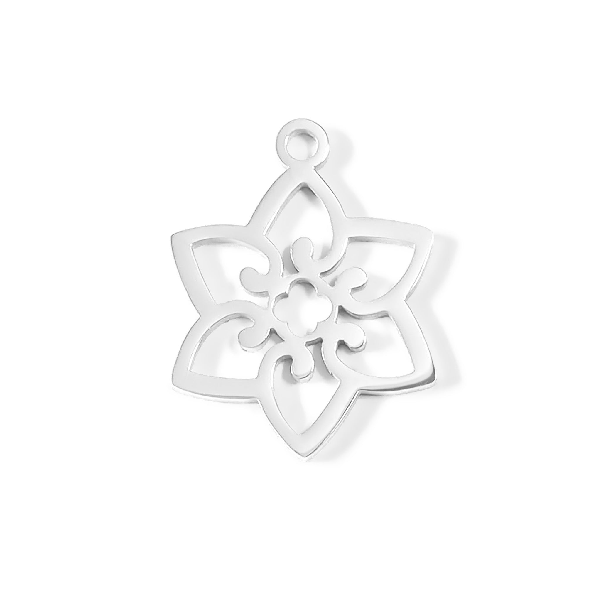 18K Gold PVD Stainless Steel Flower Charm / PDL0082、mySite、dreamappss