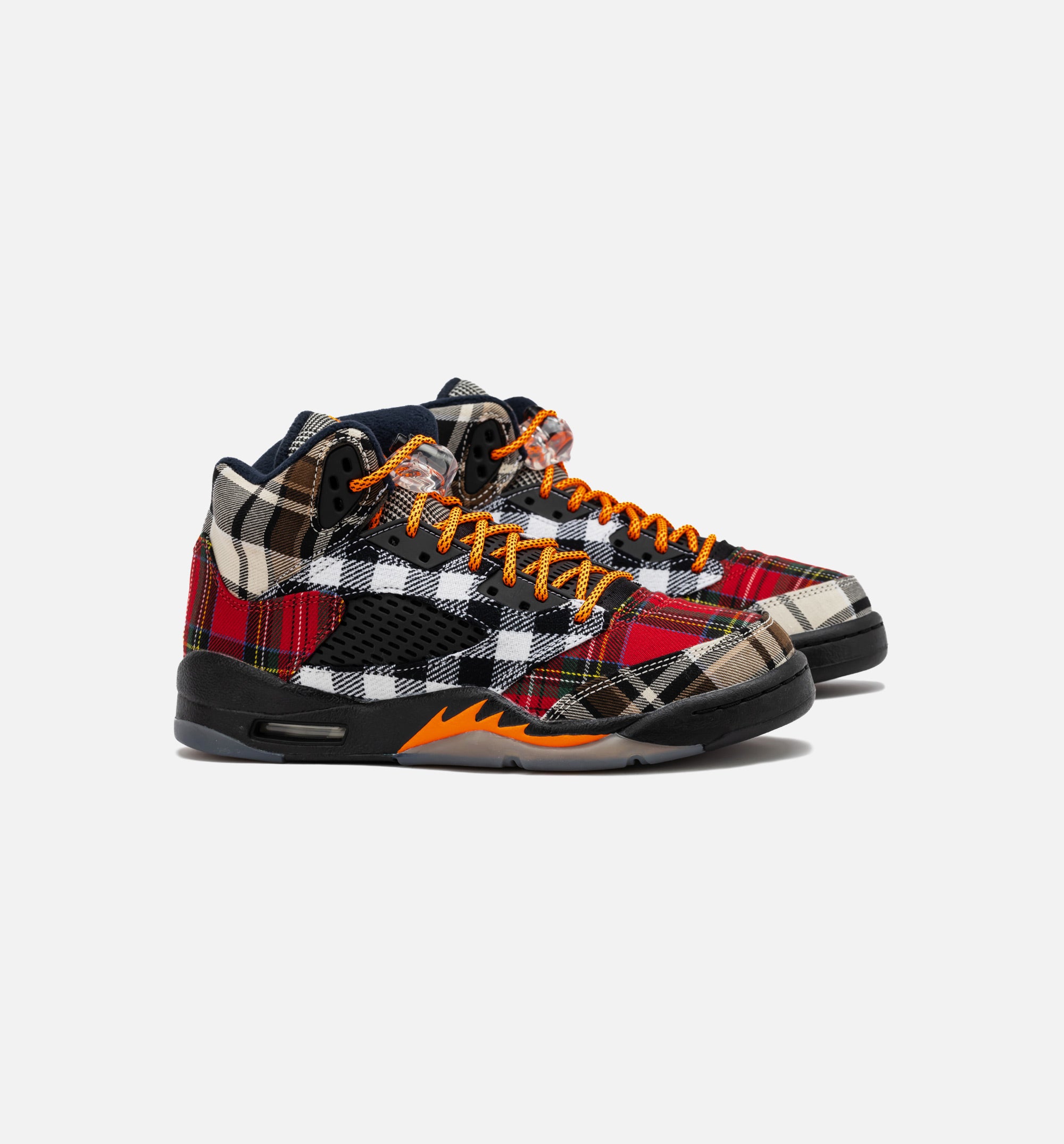 Air Jordan 5 Retro Plaid Grade School Lifestyle Shoe - Black/Multi、mySite、dreamappss