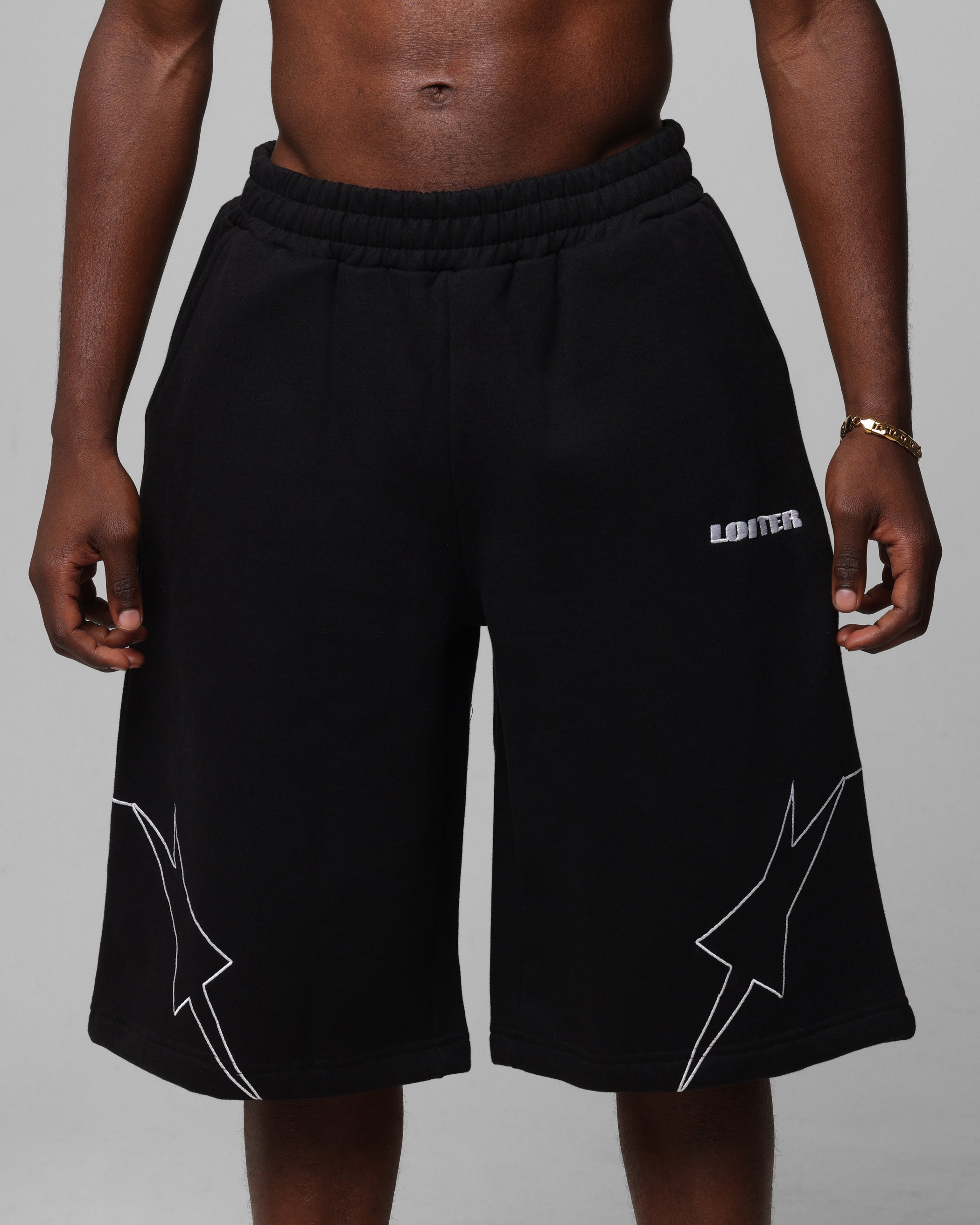 Loiter Dark Performance Fleece Shorts Black、mySite、zt4zffjzw