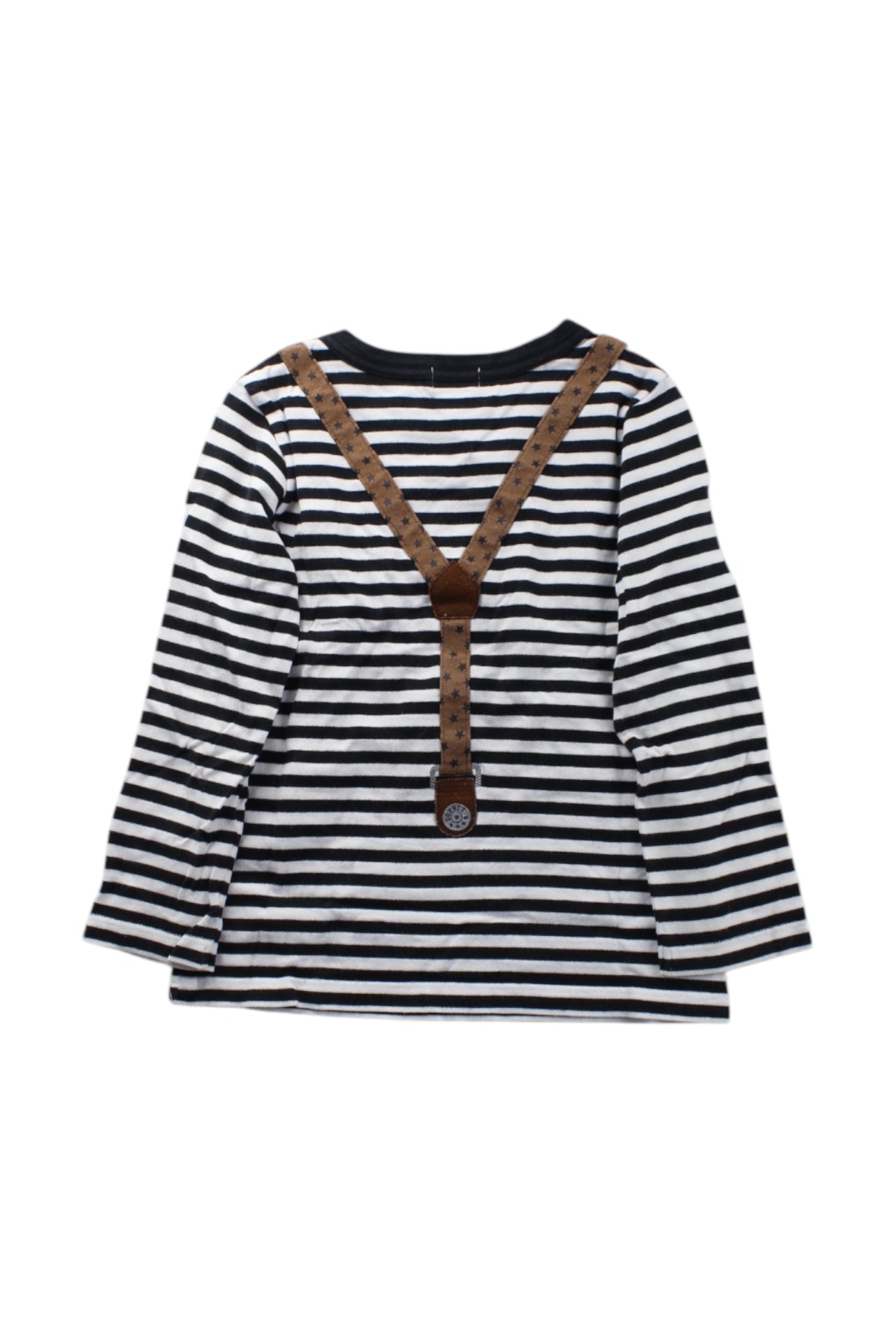 Miki House Bear Suspender Long Sleeve Top - Size 4T、mySite、g9winljtr