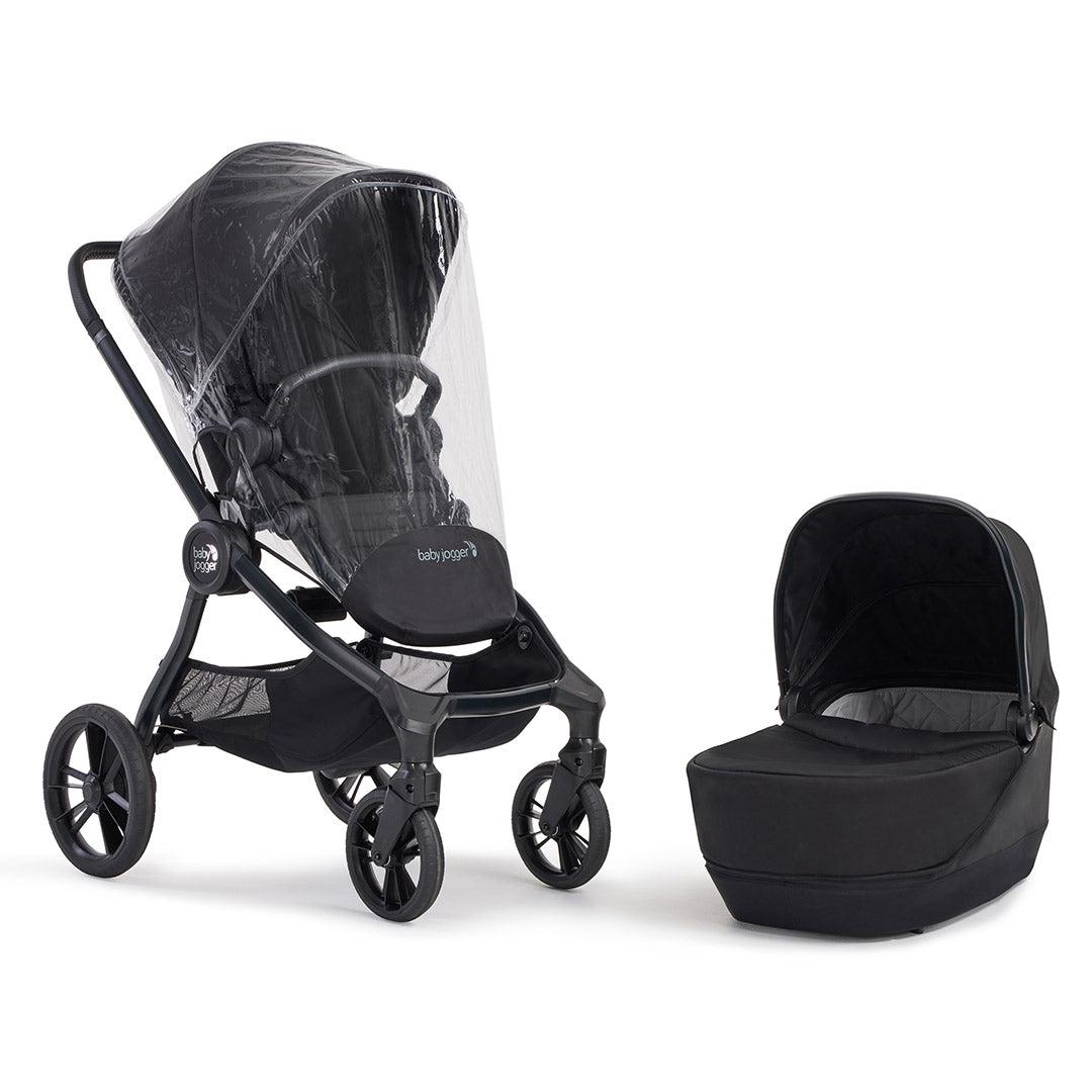  Preloved Baby Jogger City Sights Bundle - Stroller + Carrycot + Weather Shield + Belly Bar - Rich Black、mySite、merchandisen