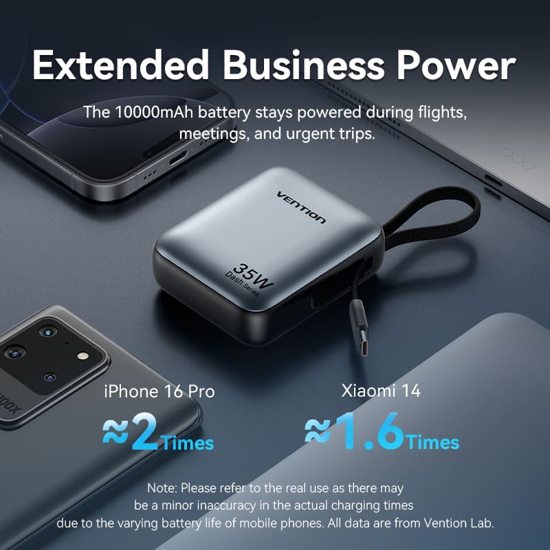 Vention 10000mAh Power Bank 35W、mySite、fannypackpong