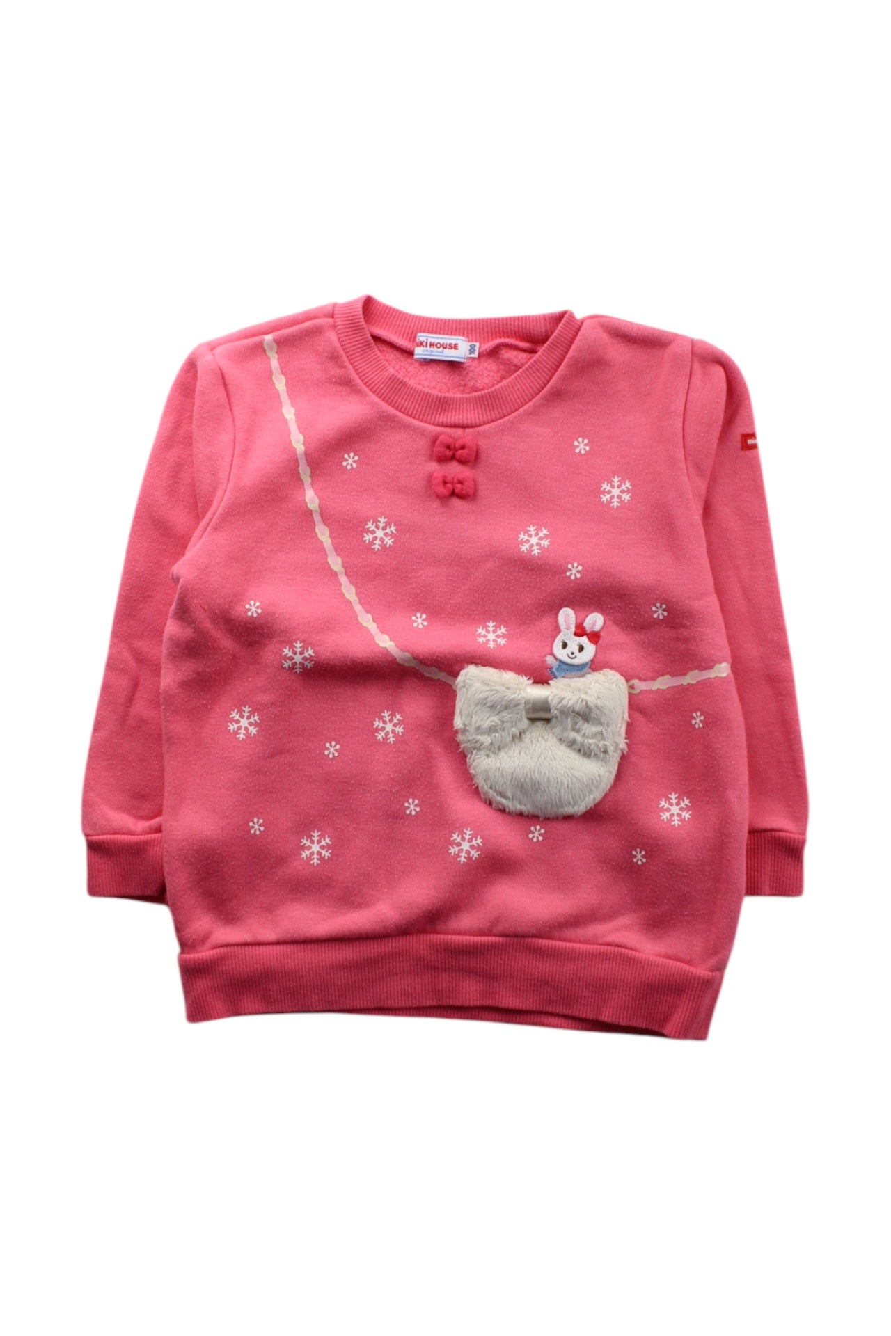 Miki House Bunny Crewneck Sweatshirt 2-3T、mySite、g9winljtr