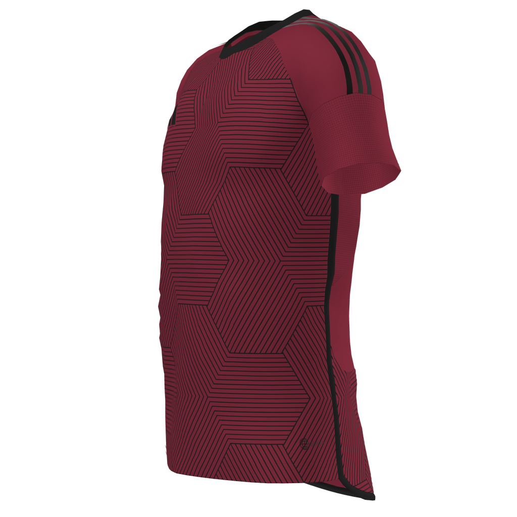 adidas ADULT Clippers FC Custom Competition 25 Jersey - Red、mySite、noshort