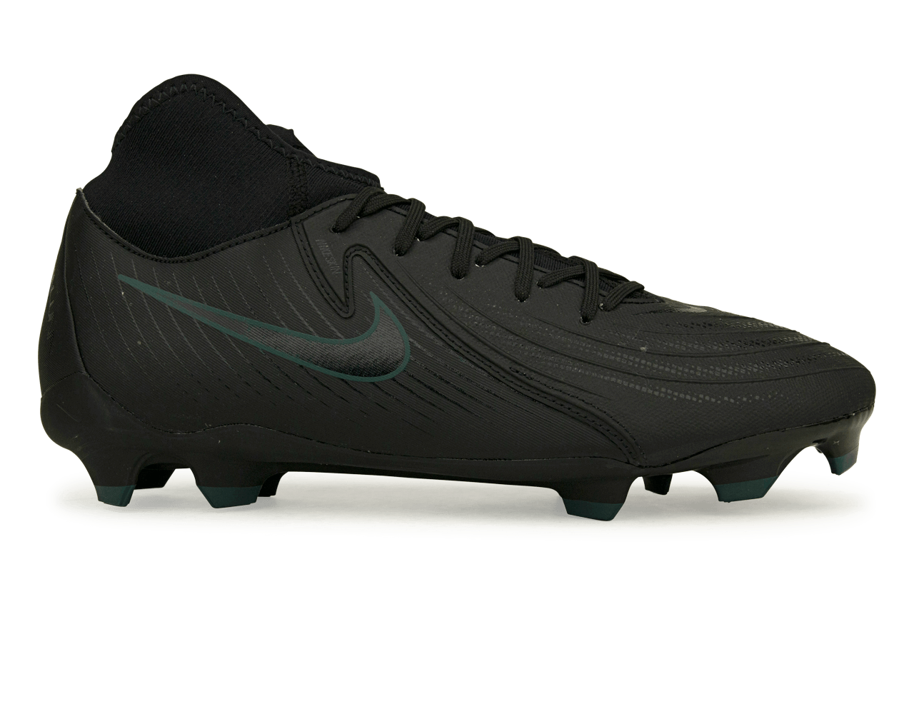 Nike Men's Phantom Luna II Academy FG/MG Black/Deep Jungle、mySite、noshort