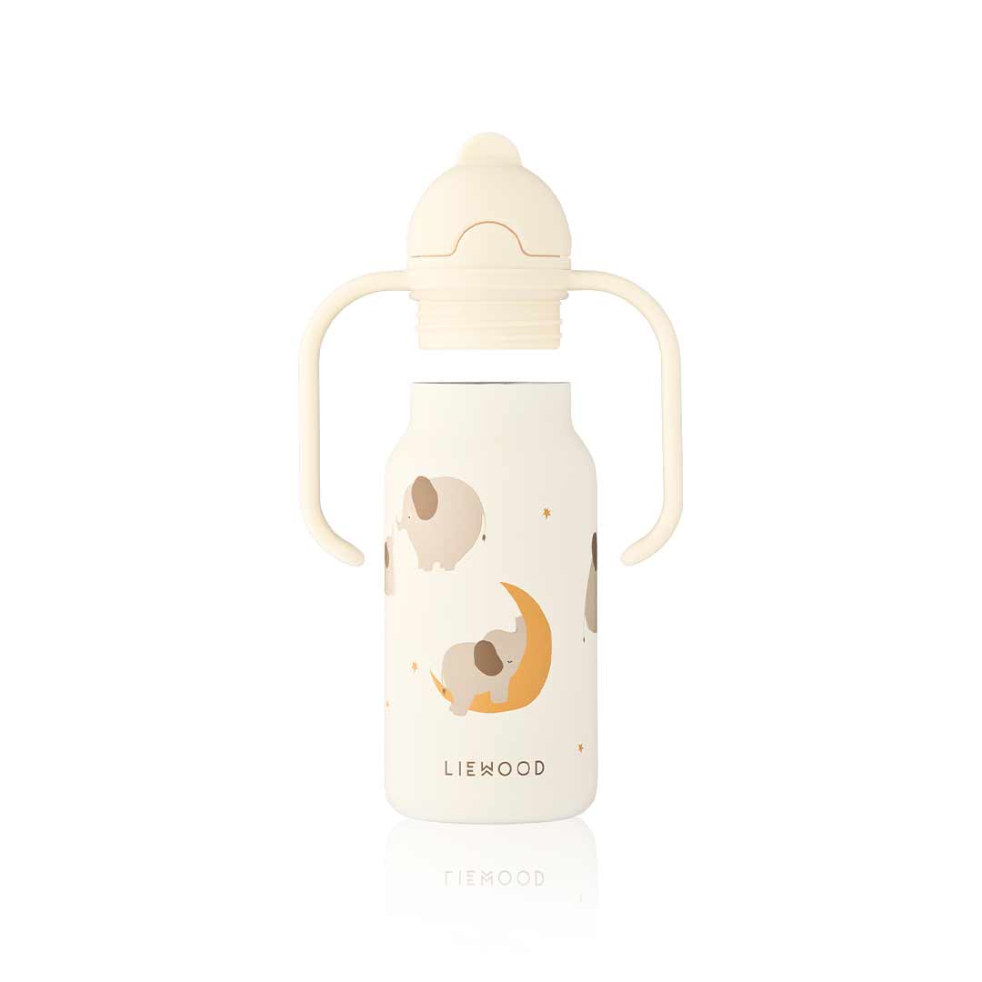  Liewood Kimmie Water Bottle 250 ml - Elephant / Creme De La Creme、mySite、merchandisen