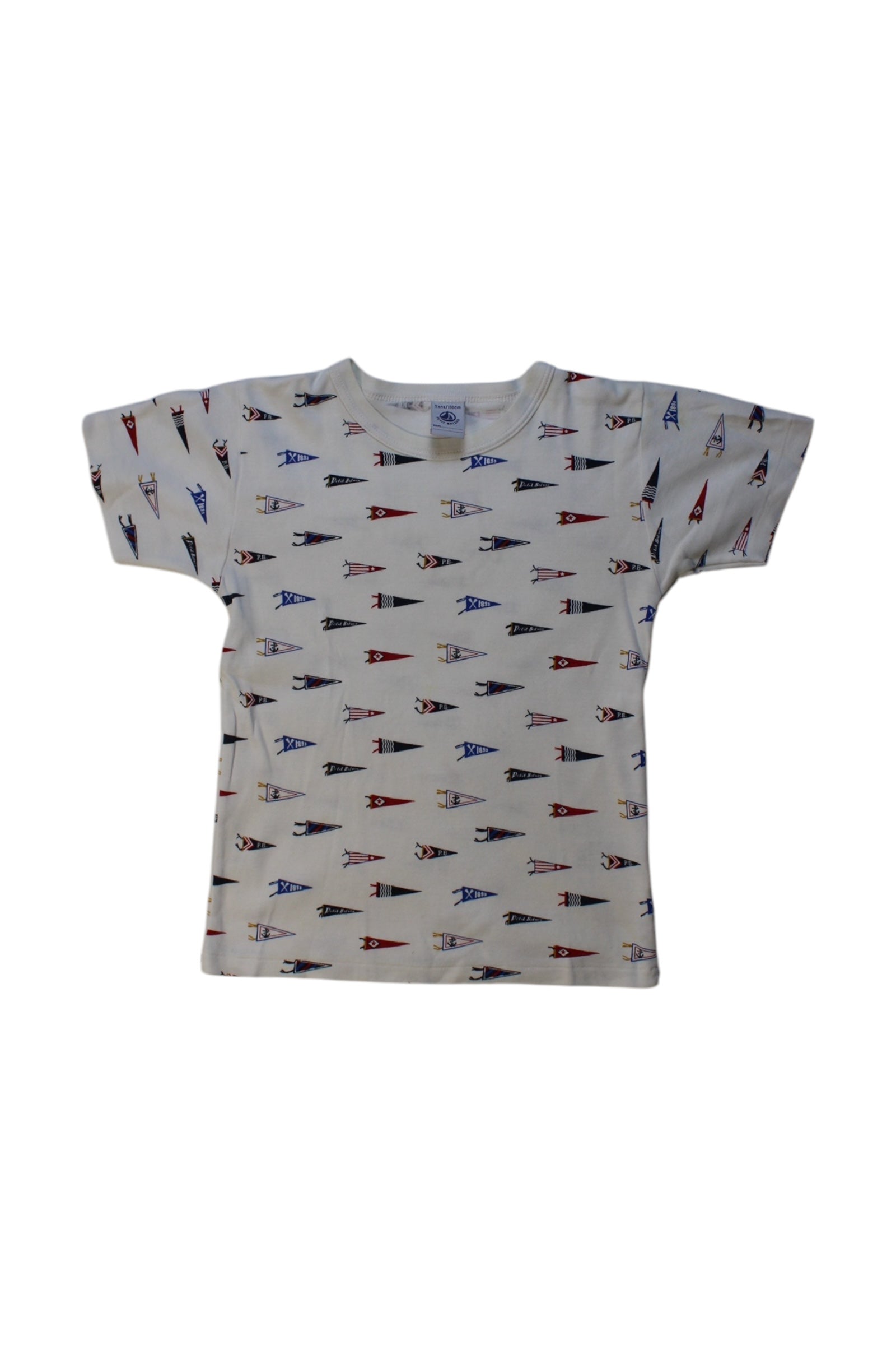 Petit Bateau Boat Print T-Shirt 5T、mySite、g9winljtr