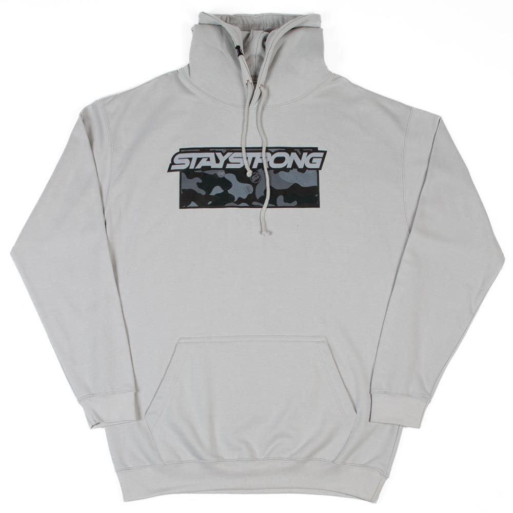  Stay Strong Camo Hooded Sweat - Moon Dust Grey、mySite、merchandisen