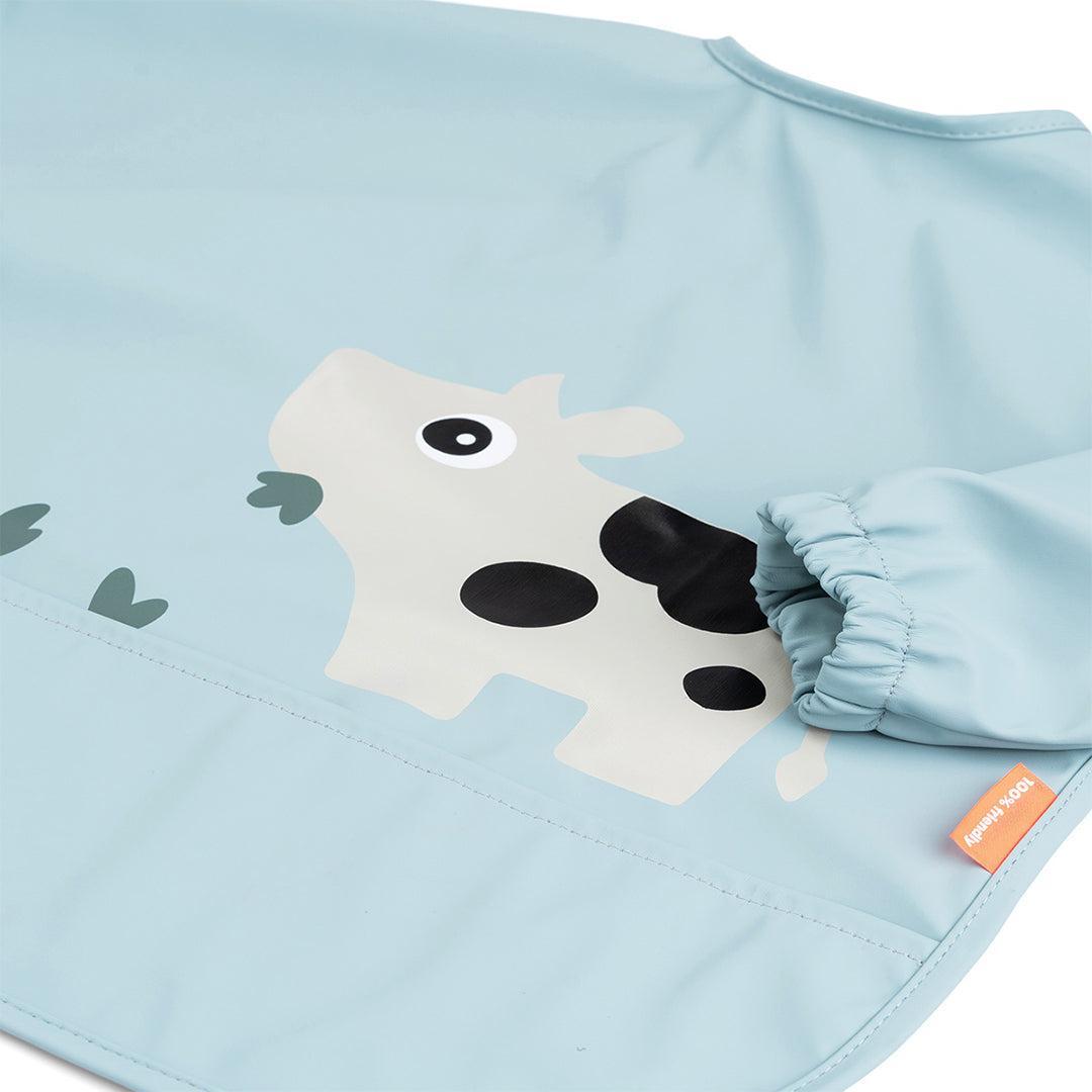  Done By Deer Sleeved Pocket Bib - Tiny Farm Blue、mySite、merchandisen