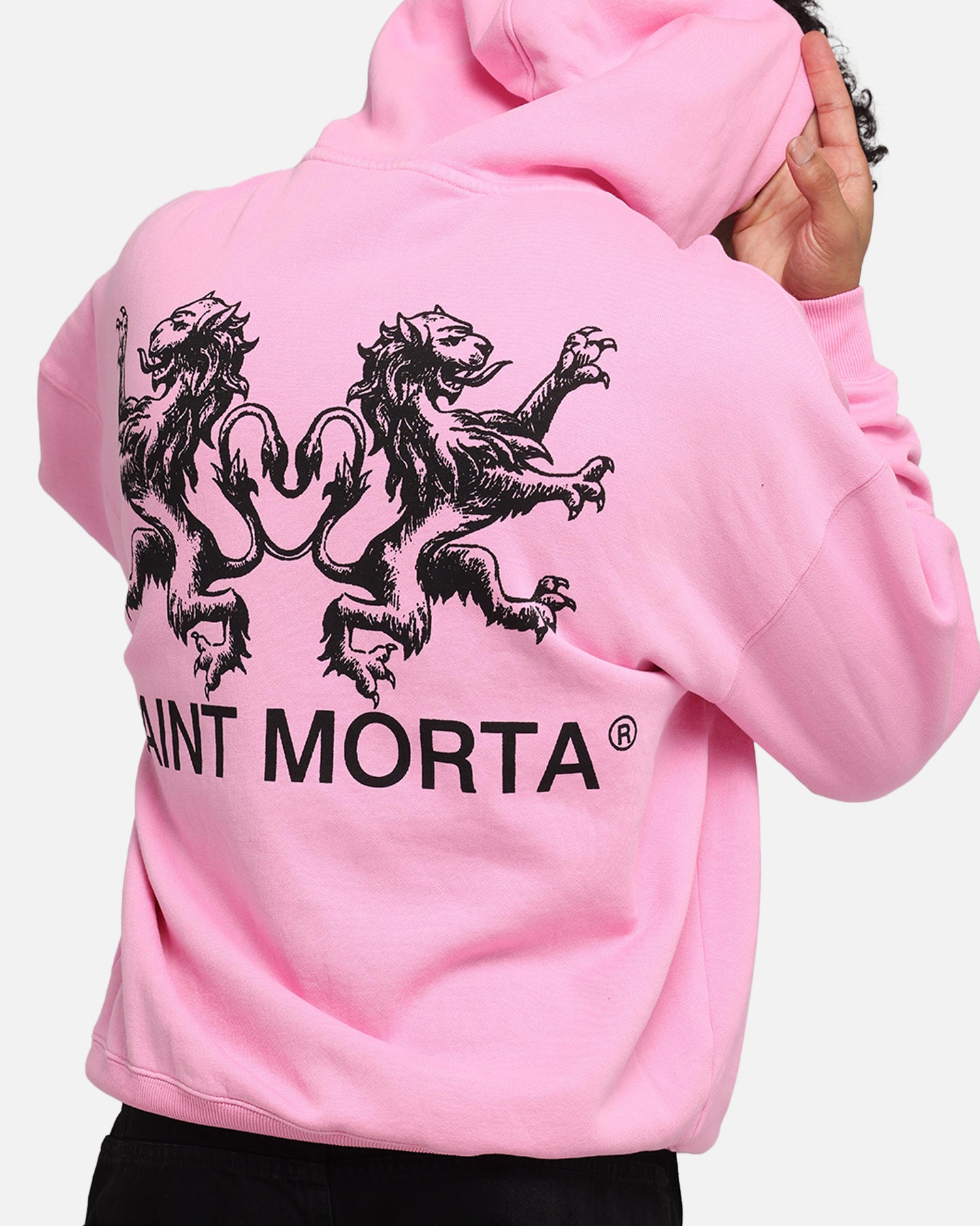 Saint Morta Lover Club Boxy Hoodie Pink、mySite、zt4zffjzw