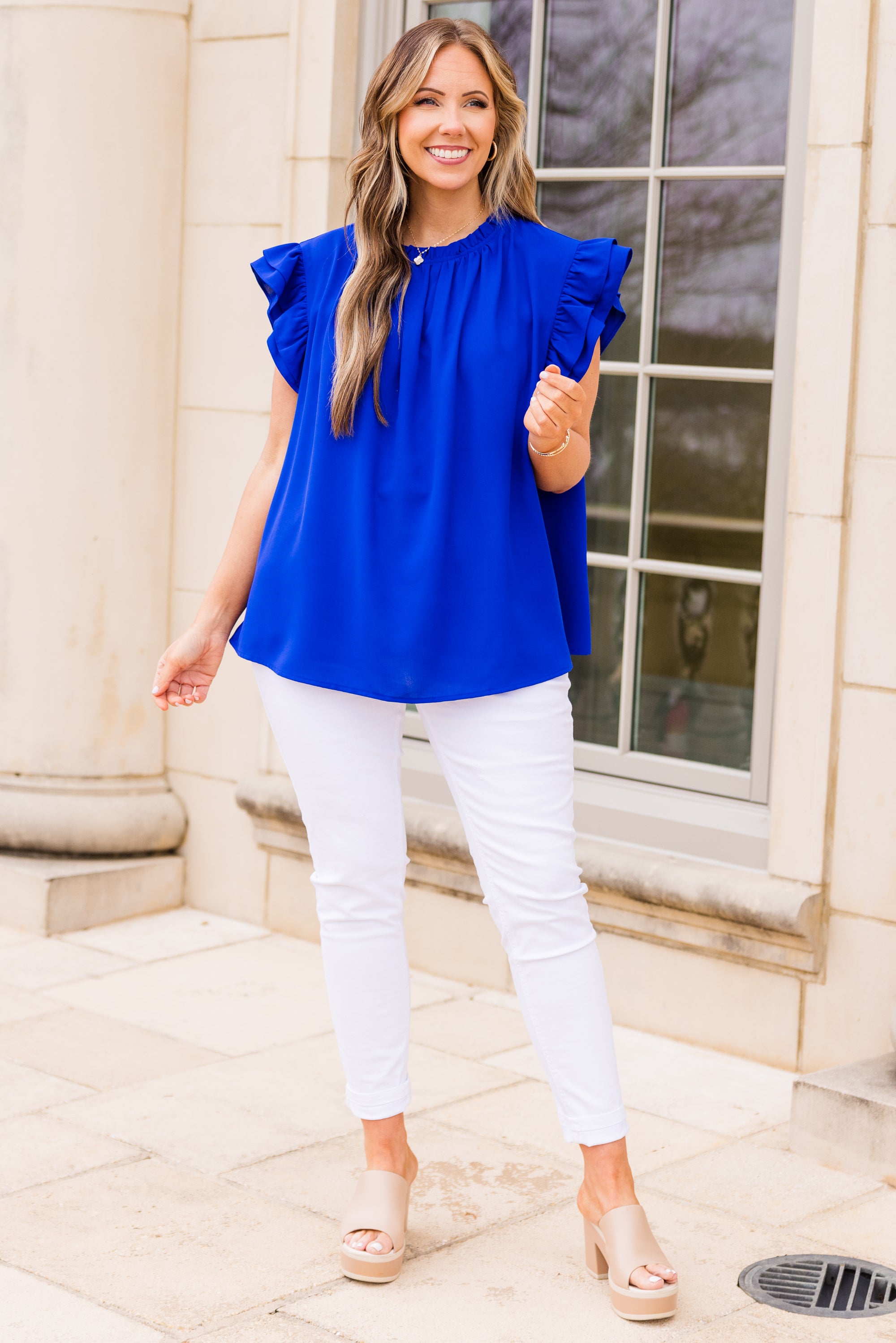  Call Me Baby Top, Royal Blue、mySite、justintrudeaud