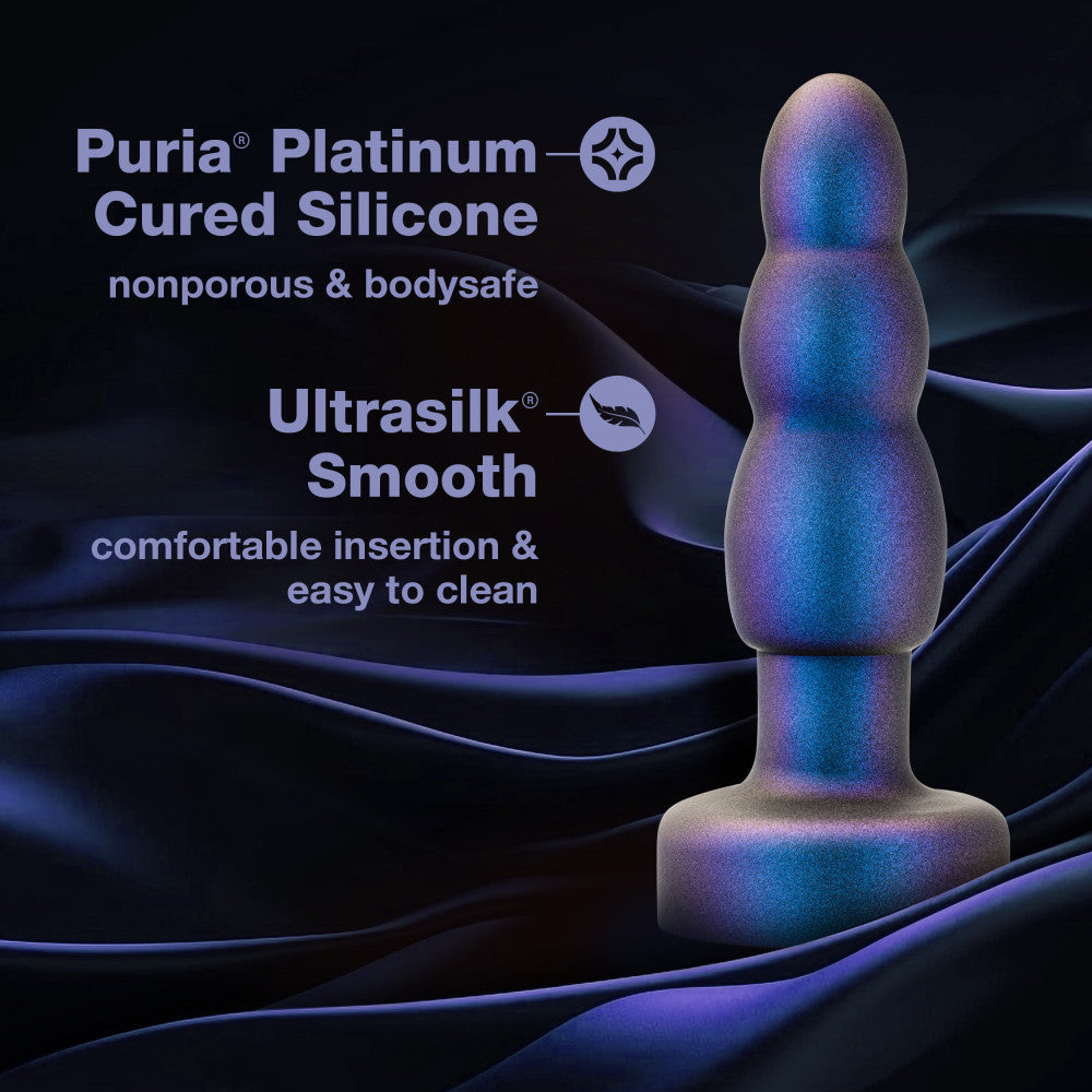 Anal Adventures Matrix By Blush® | Kinetik Plug: Progressing Size With Gyrating Shaft & Rotating Rimmer in Space Age Blue | Made from Pure Puria™ Silicone & IPX7 Waterproof、mySite、bottomscart