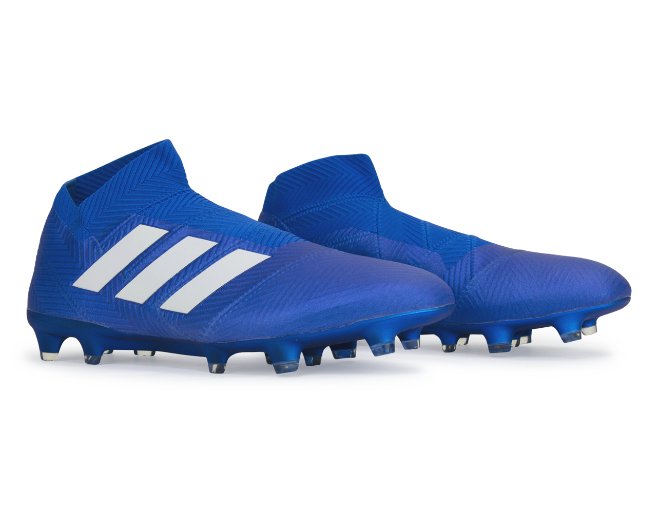 adidas Men's Nemeziz 18+ FG Blue/White、mySite、noshort